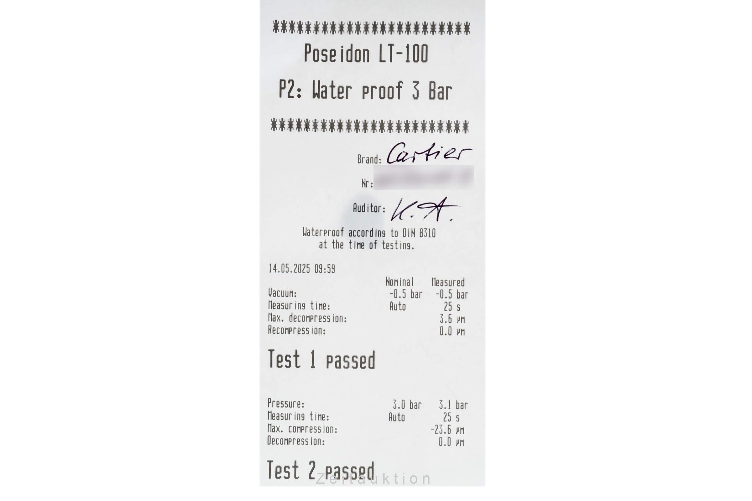 Cartier Tank acciaio automatismo orologio da uomo W5330003  [2502448]