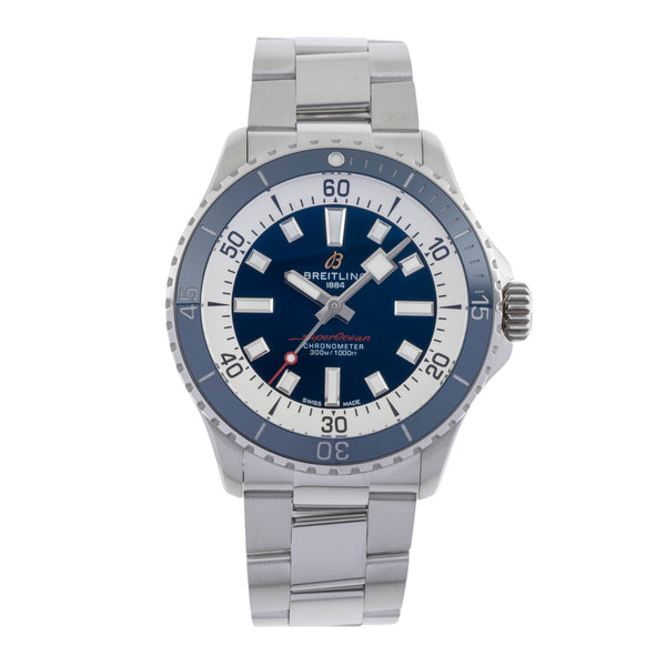 Breitling Superocean acciaio automatismo orologio da uomo A17375E71C1A1 LP: 5300EUR  [2502453]