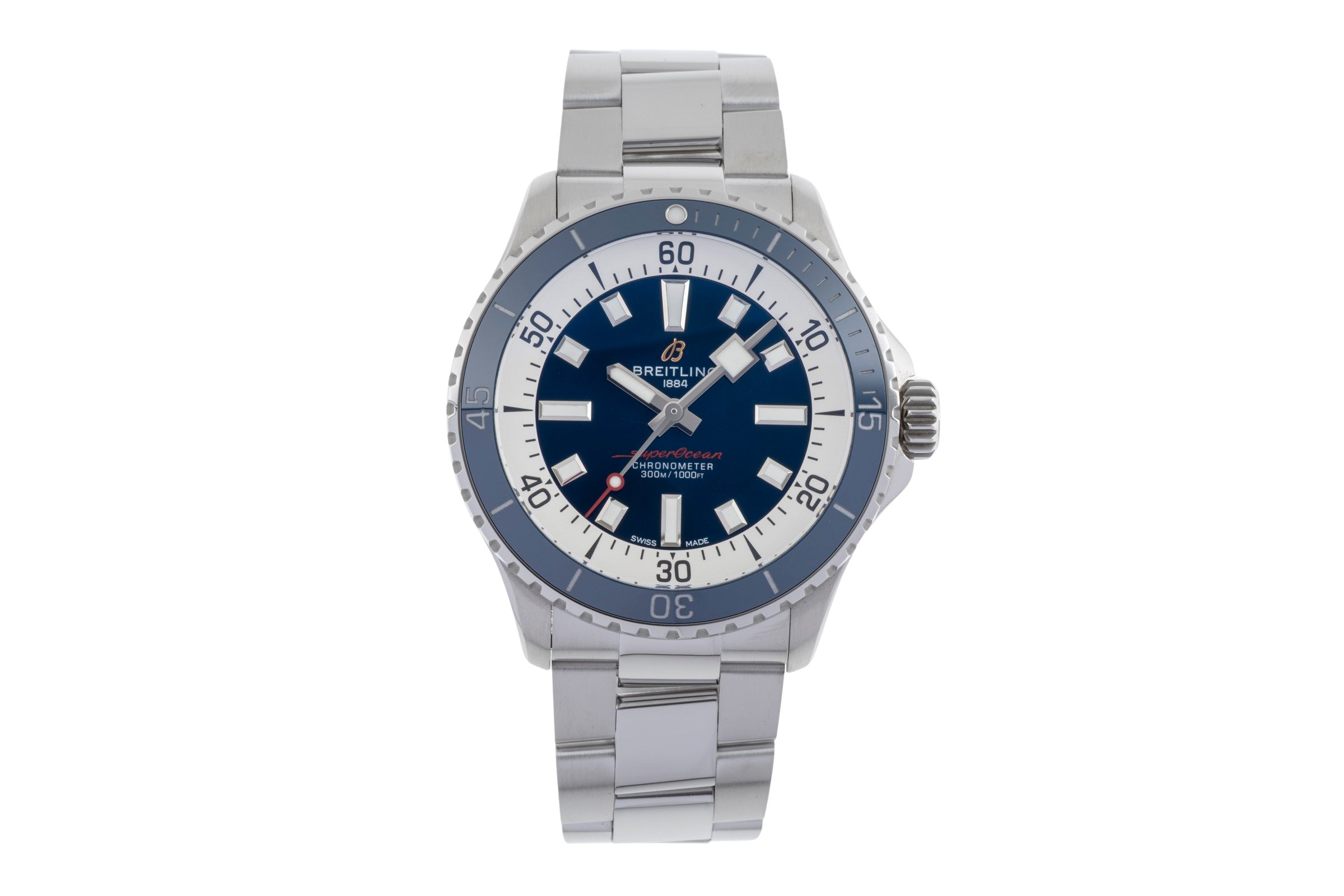 Breitling Superocean acero automático reloj para caballeros A17375E71C1A1 LP: 5300EUR  [2502453]