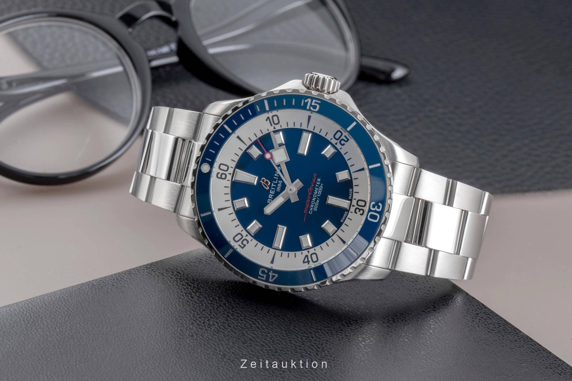 Breitling Superocean acciaio automatismo orologio da uomo A17375E71C1A1 LP: 5300EUR  [2502453]