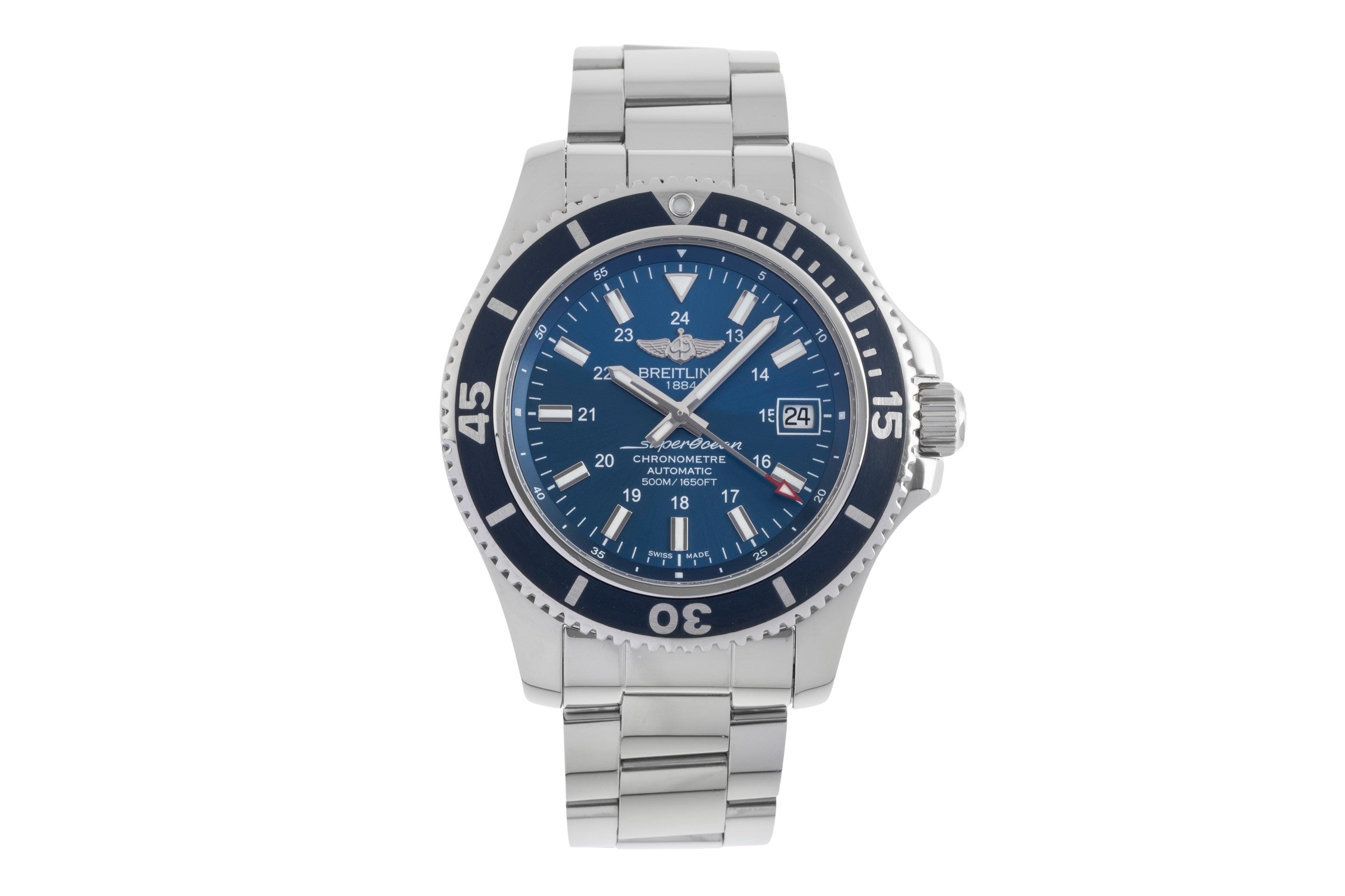Breitling Superocean acero automático reloj para caballeros A17365  [2502455]