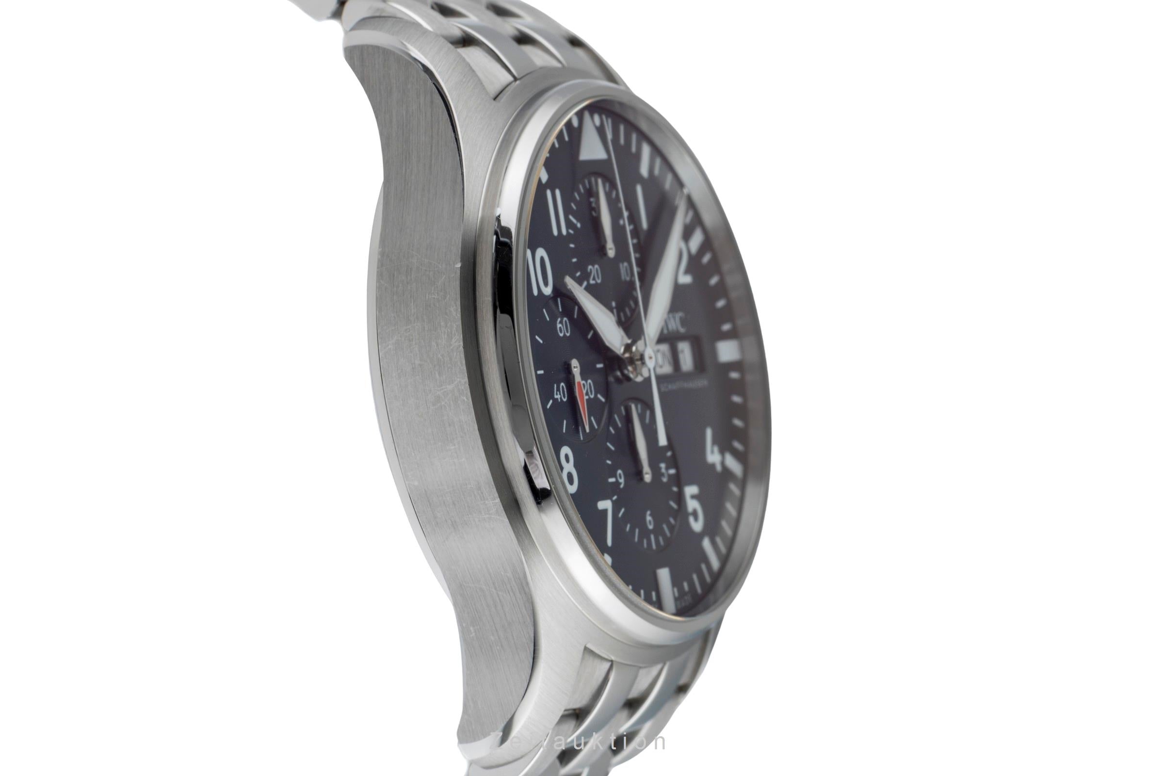 IWC Fliegerchronograph cronografo acciaio automatismo orologio da uomo LP: 9500EUR  [2502458]