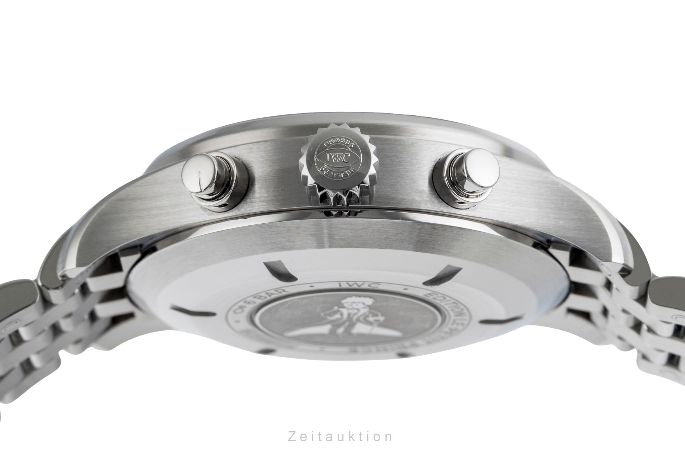 IWC Fliegerchronograph cronografo acciaio automatismo orologio da uomo LP: 9500EUR  [2502458]