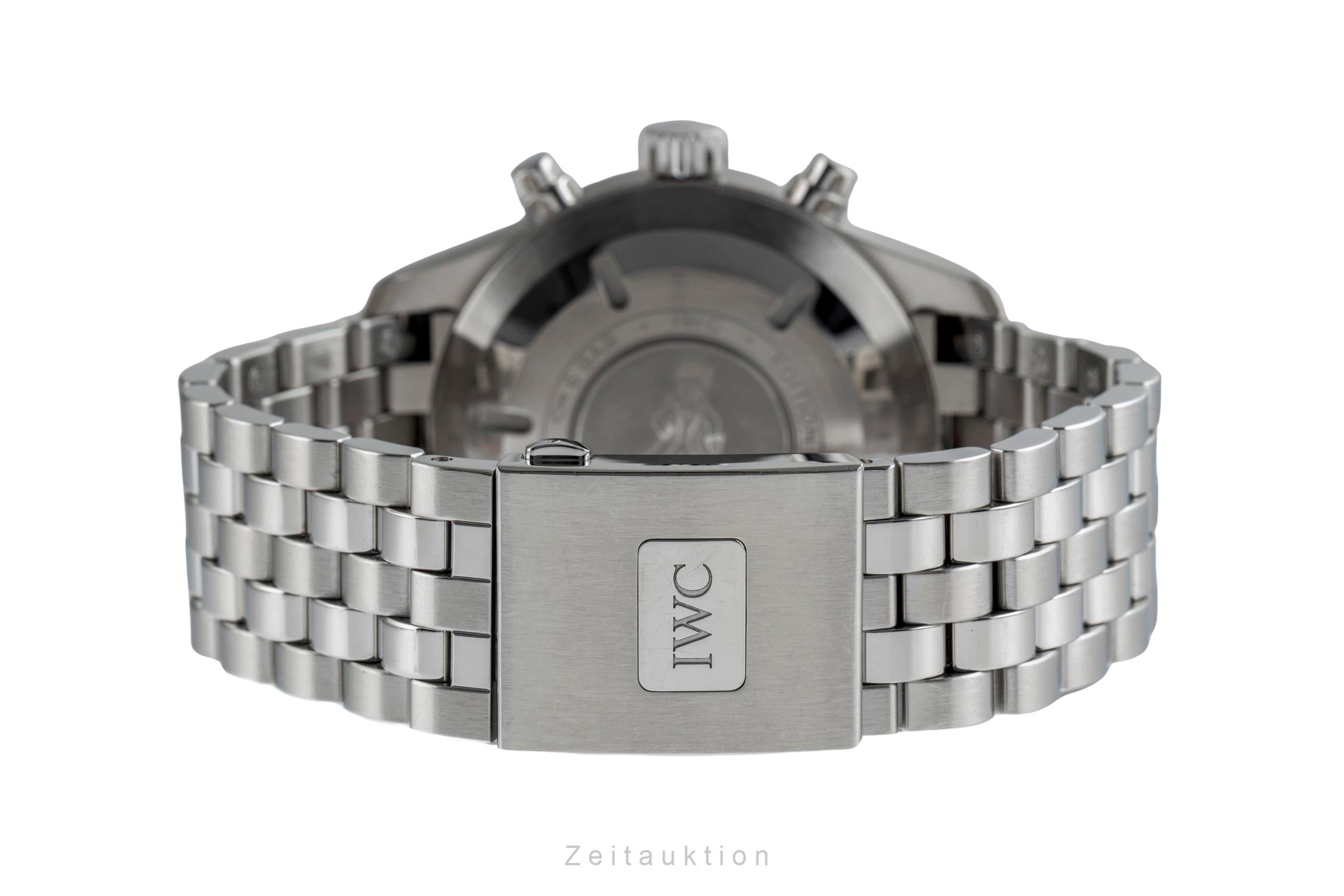 IWC Fliegerchronograph cronografo acciaio automatismo orologio da uomo LP: 9500EUR  [2502458]