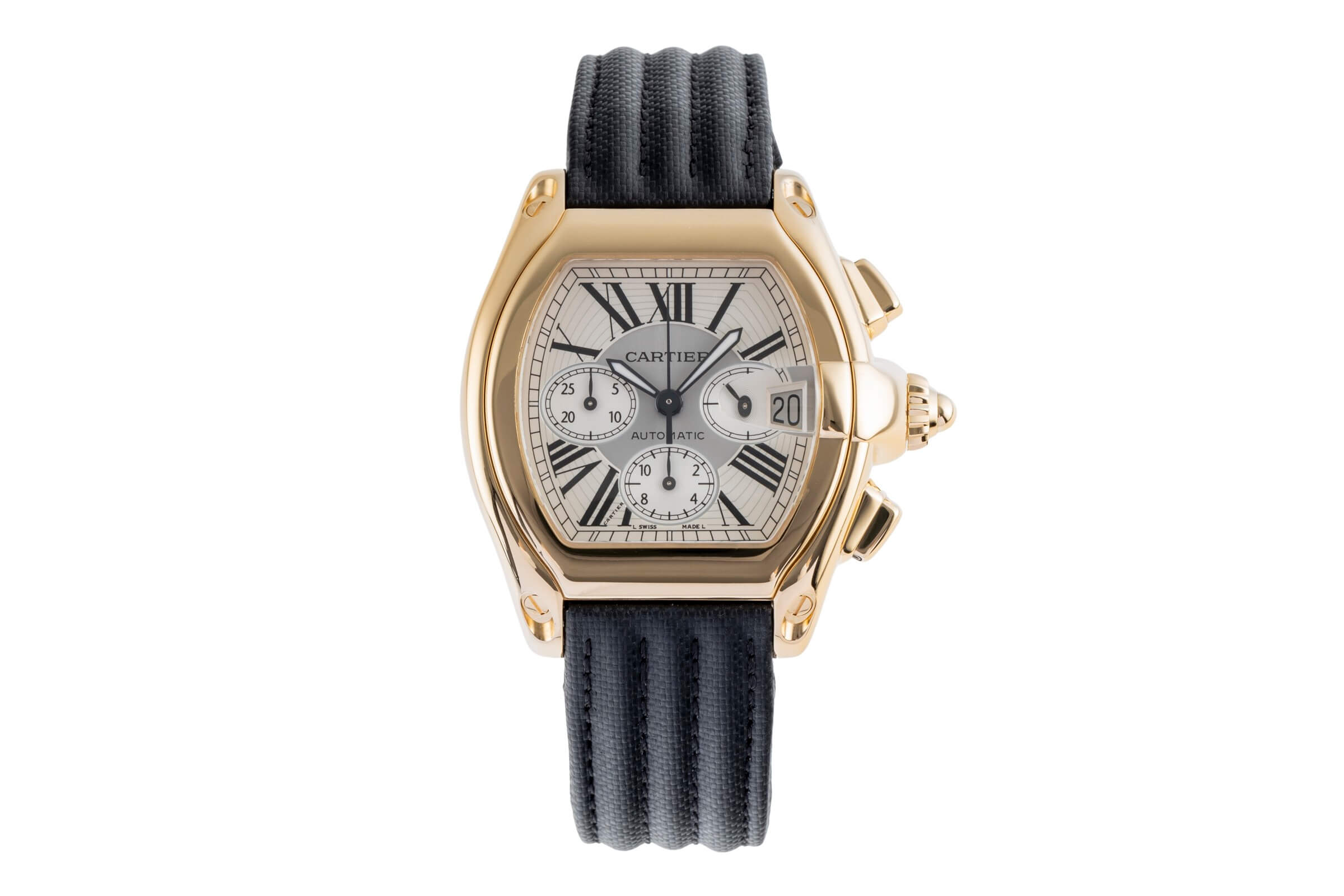 Cartier Roadster cronografo oro 18 ct automatismo orologio da uomo W62021Y3  [2502461]