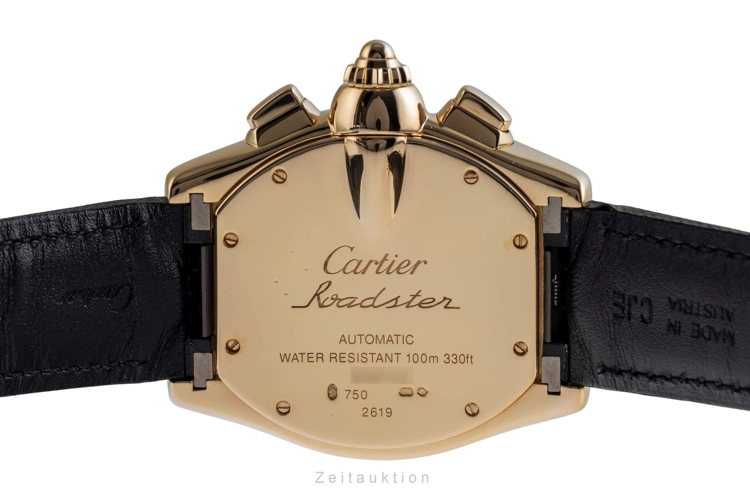 Cartier Roadster cronografo oro 18 ct automatismo orologio da uomo W62021Y3  [2502461]