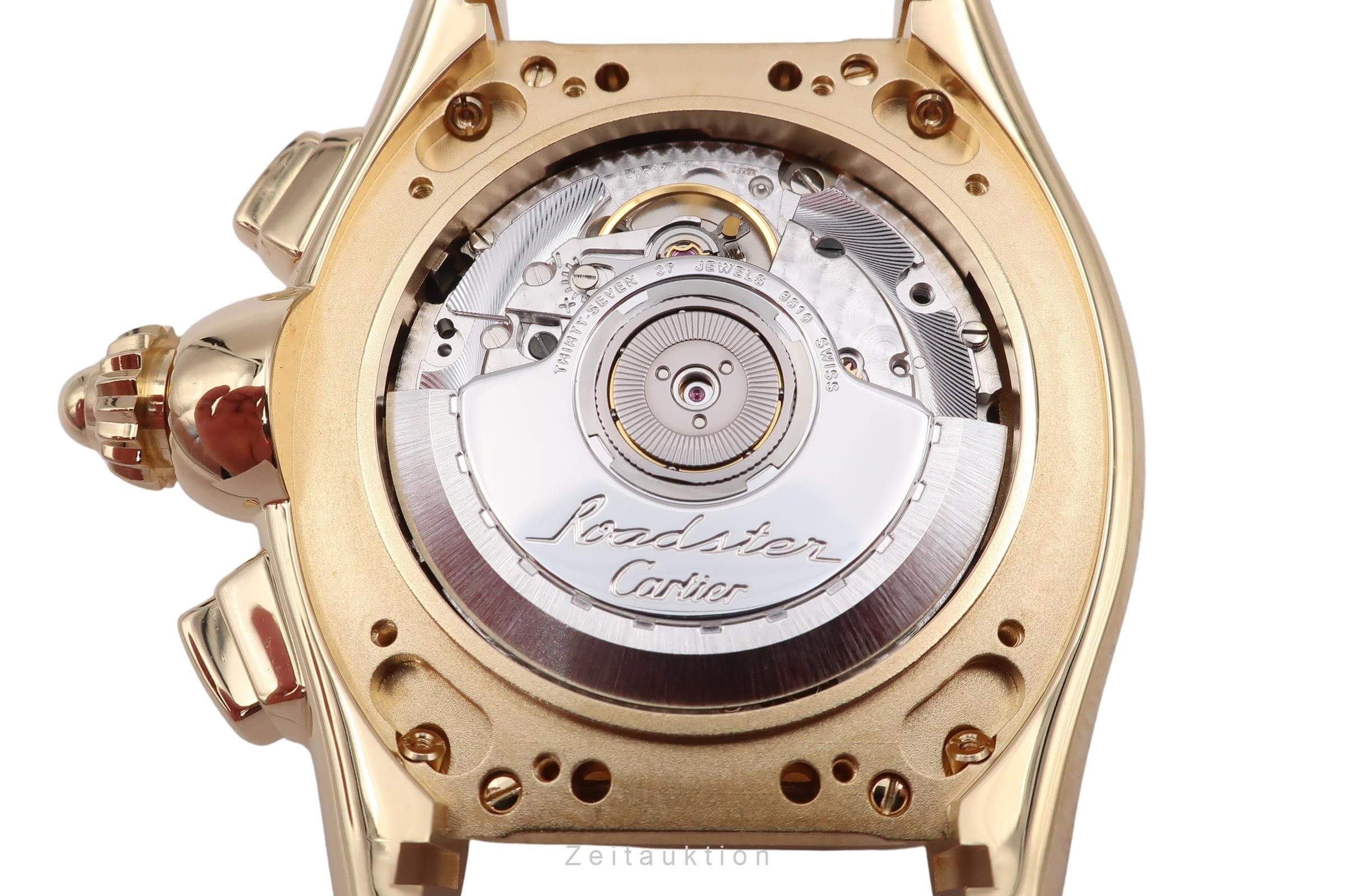 Cartier Roadster cronografo oro 18 ct automatismo orologio da uomo W62021Y3  [2502461]