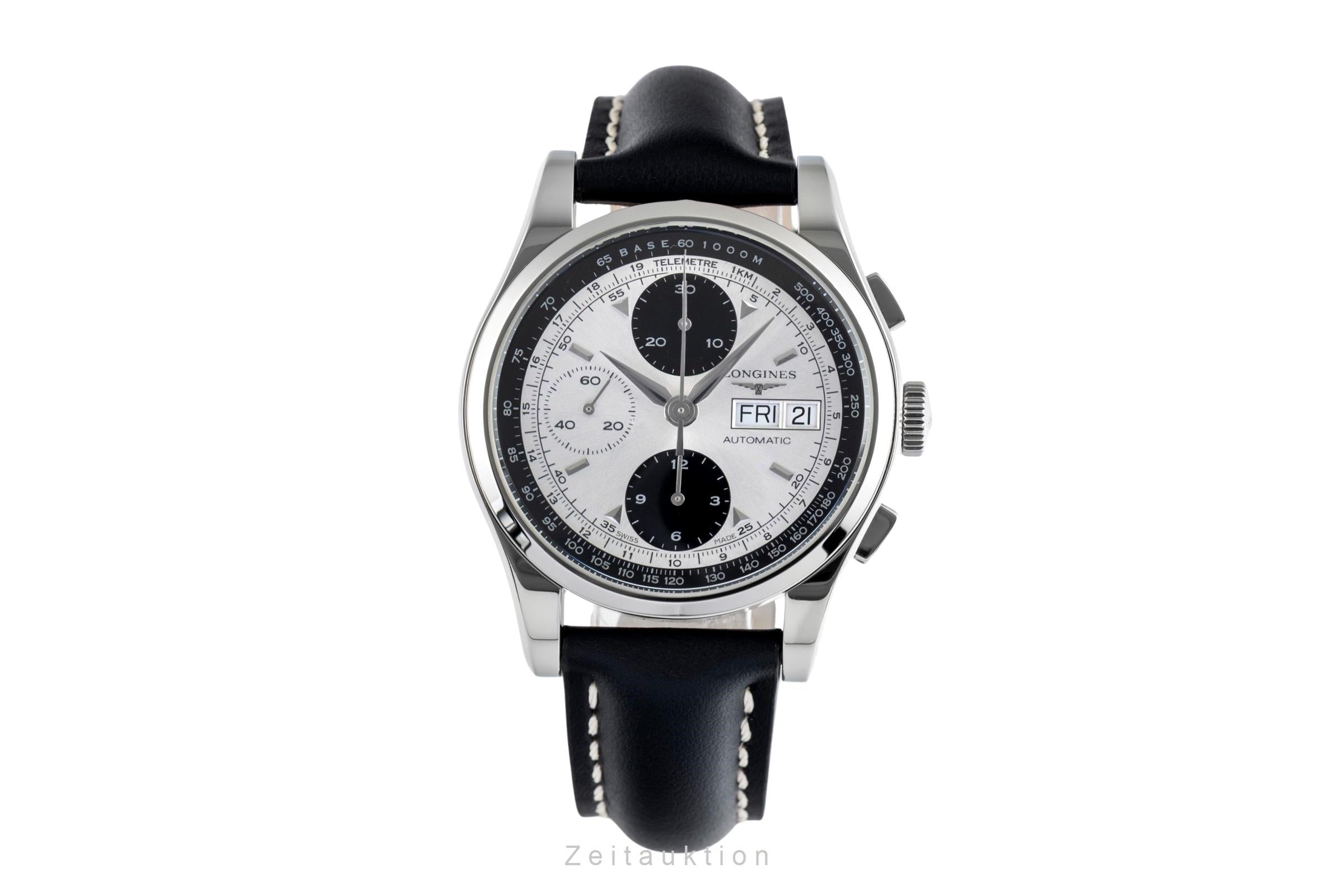 Longines Conquest Heritage chronograph steel automatic men's watch L2.747.4  [2502465]