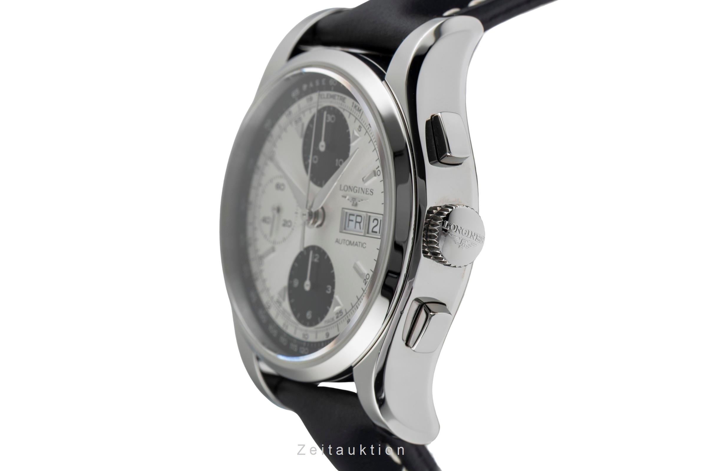 Longines Conquest Heritage chronograph steel automatic Kal. L674.3