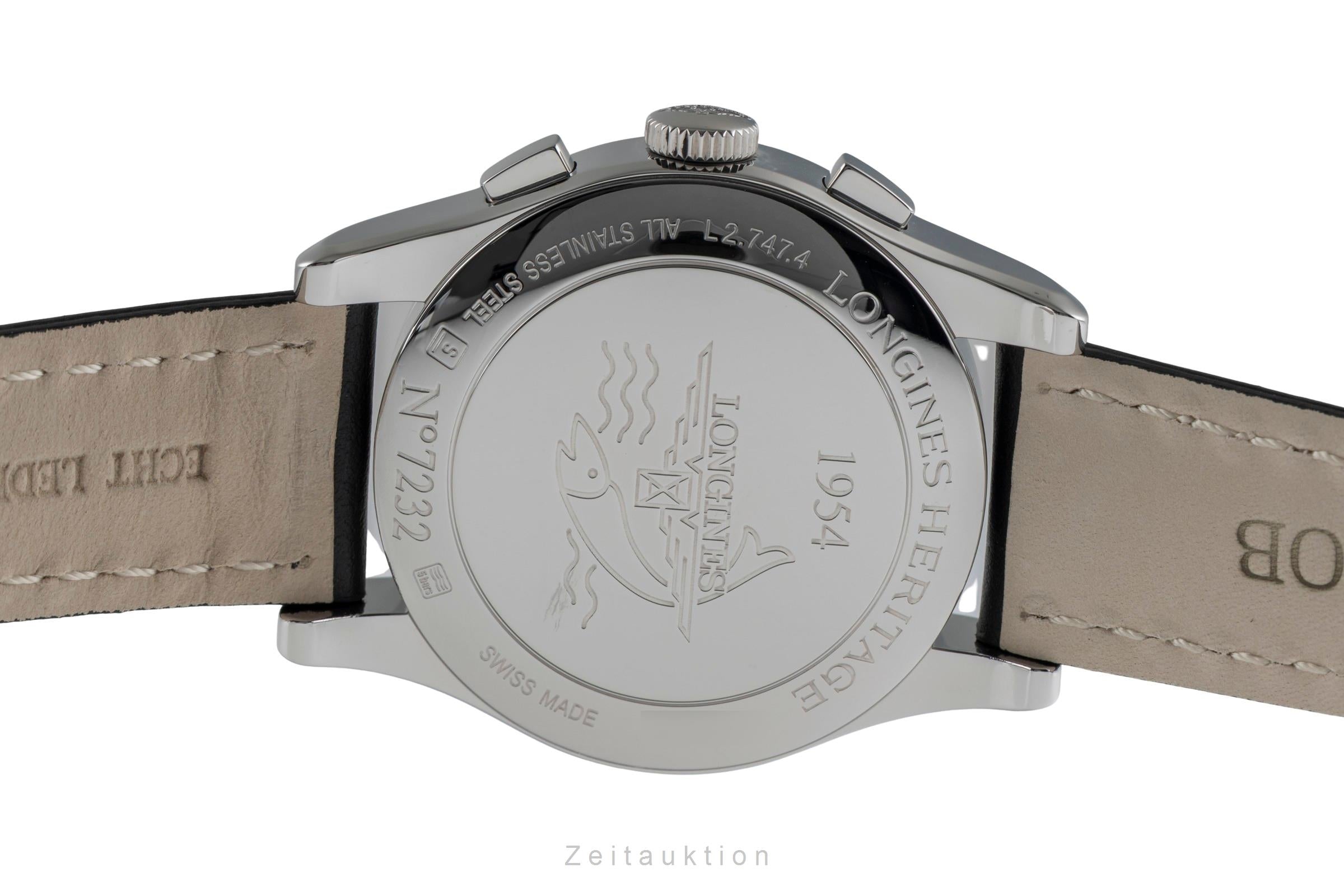 Longines Conquest Heritage chronograph steel automatic men's watch L2.747.4  [2502465]