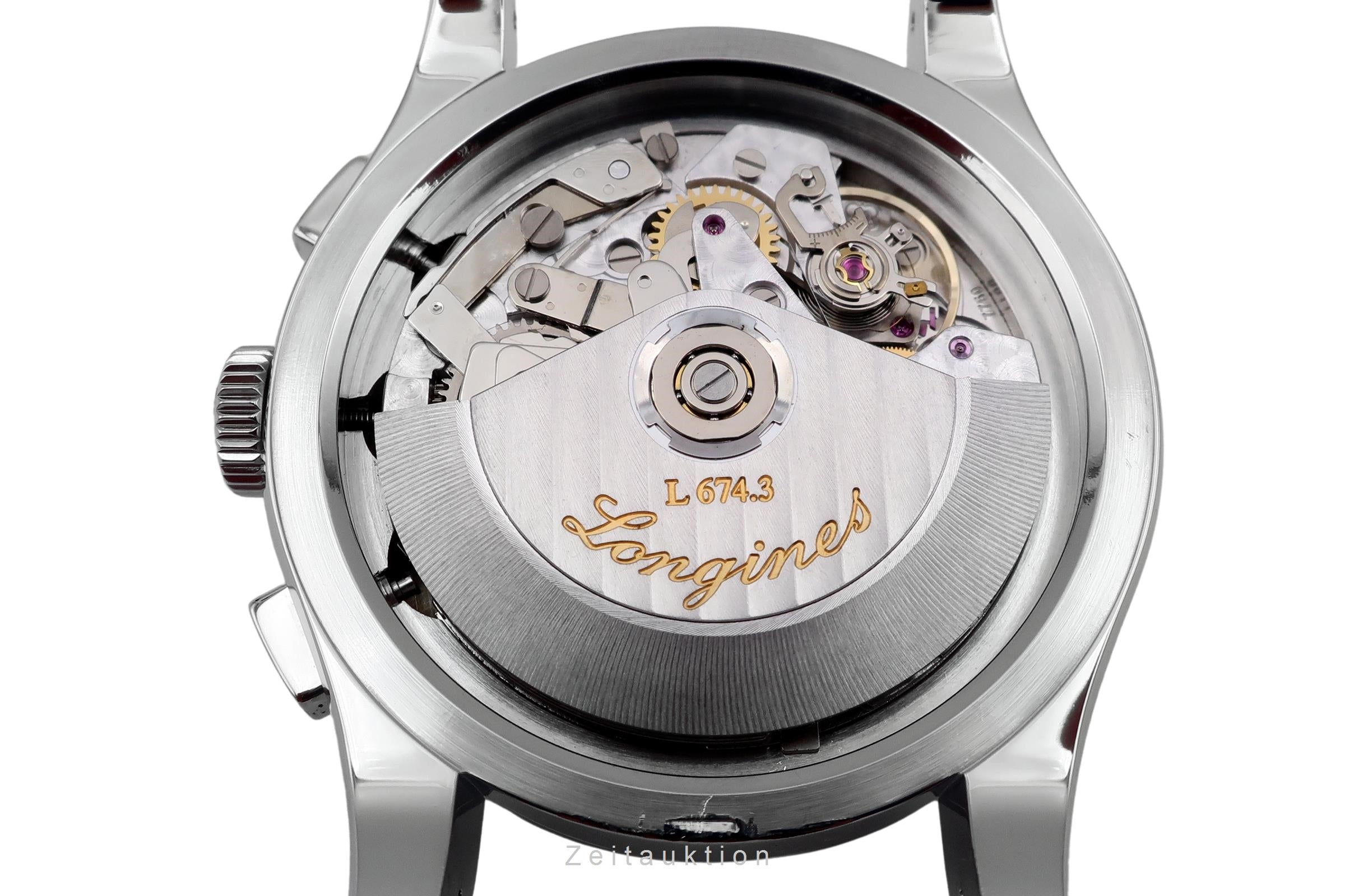 Longines Conquest Heritage chronograph steel automatic Kal. L674.3