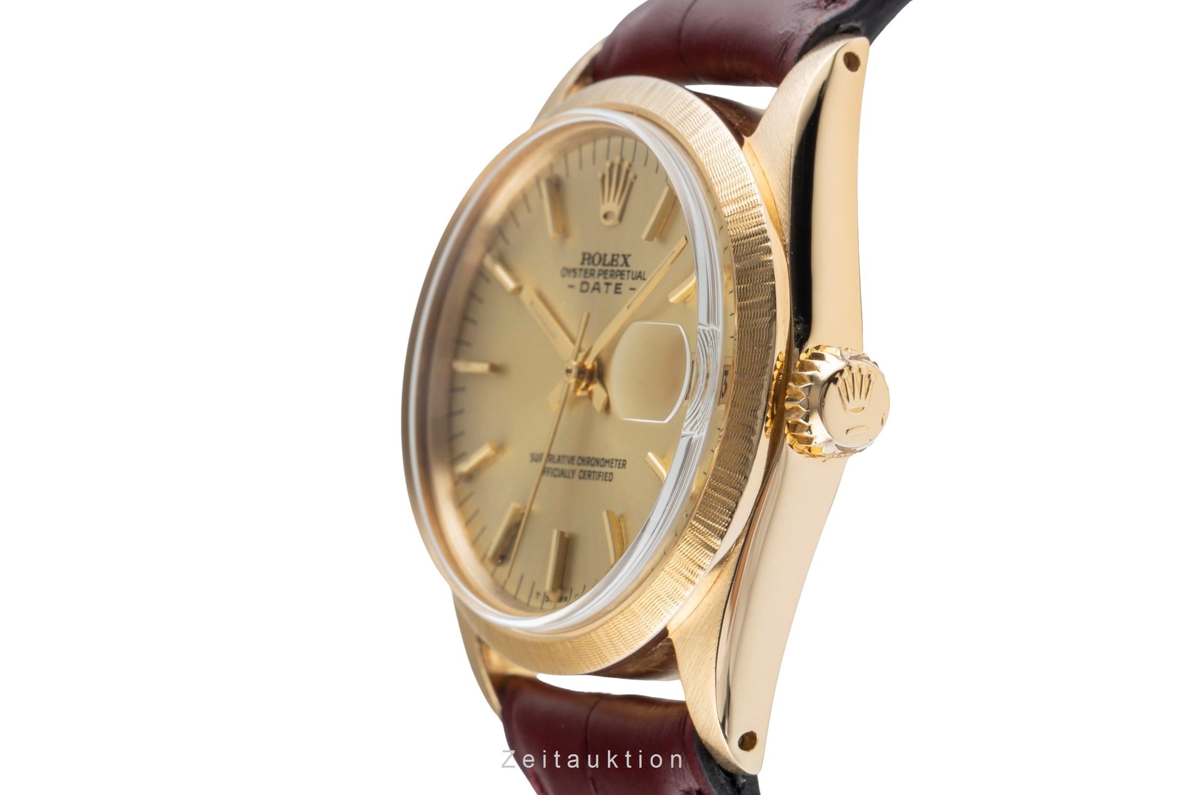 Rolex Date 18 ct gold automatic women's watch 6627  [2502473]