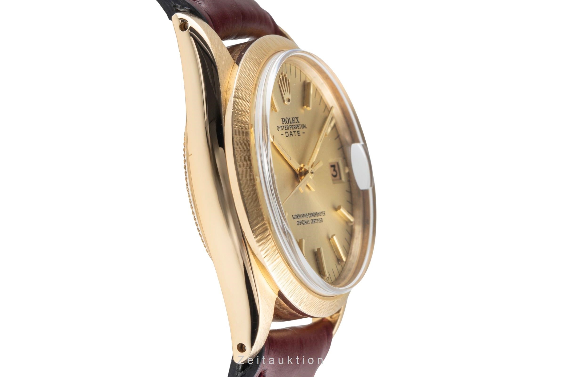 Rolex Date 18 ct gold automatic women's watch 6627  [2502473]