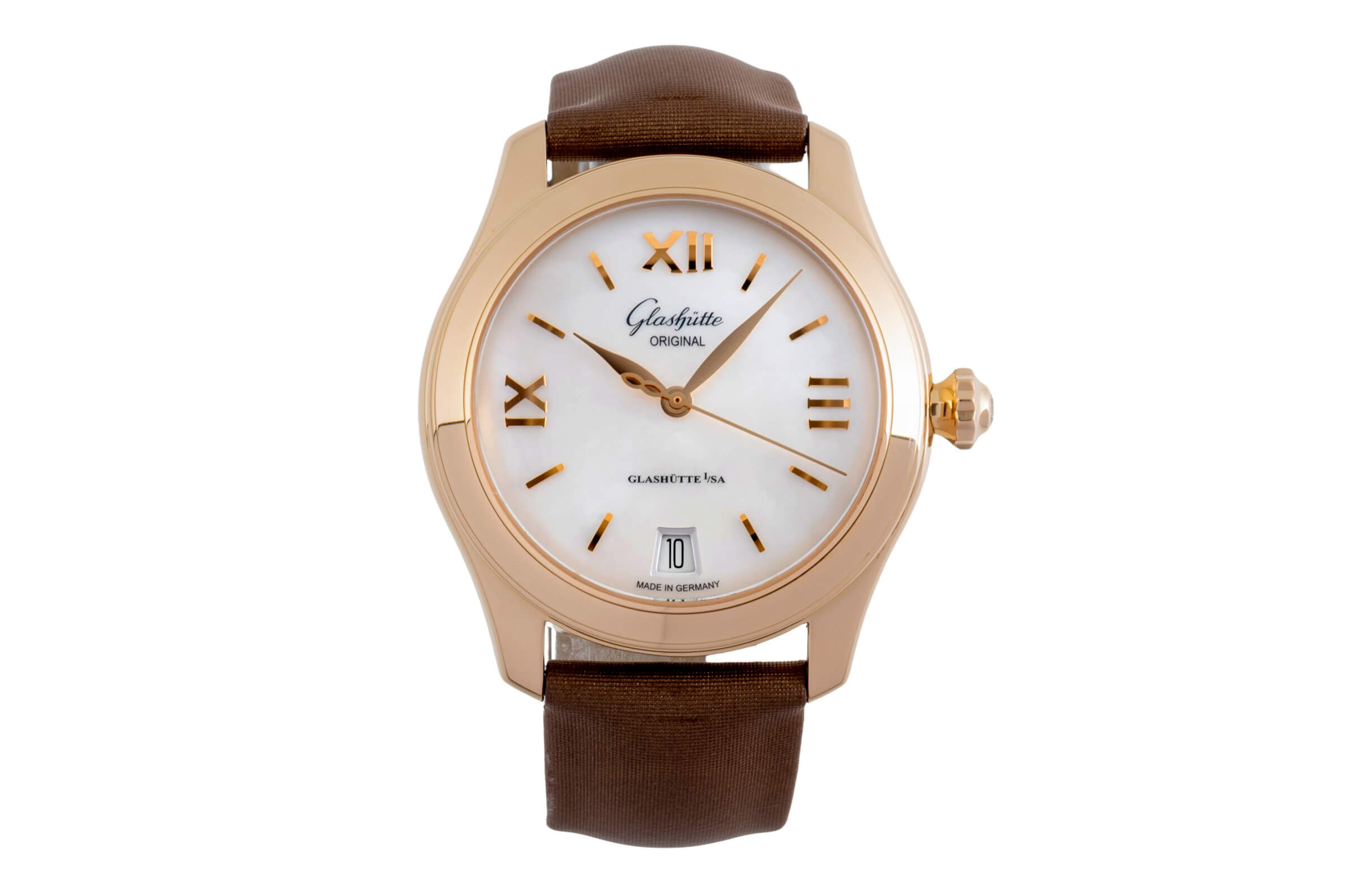 Glashütte Lady Serenade or 18 ct automatique montre pour femmes 39-22-09-01-44 LP: 13400EUR  [2502474]