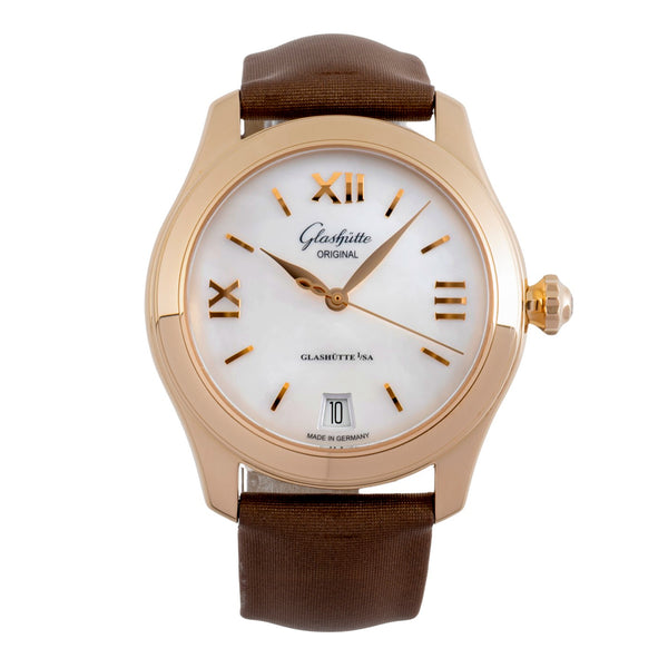 Glashütte Lady Serenade or 18 ct automatique montre pour femmes 39-22-09-01-44 LP: 13400EUR  [2502474]