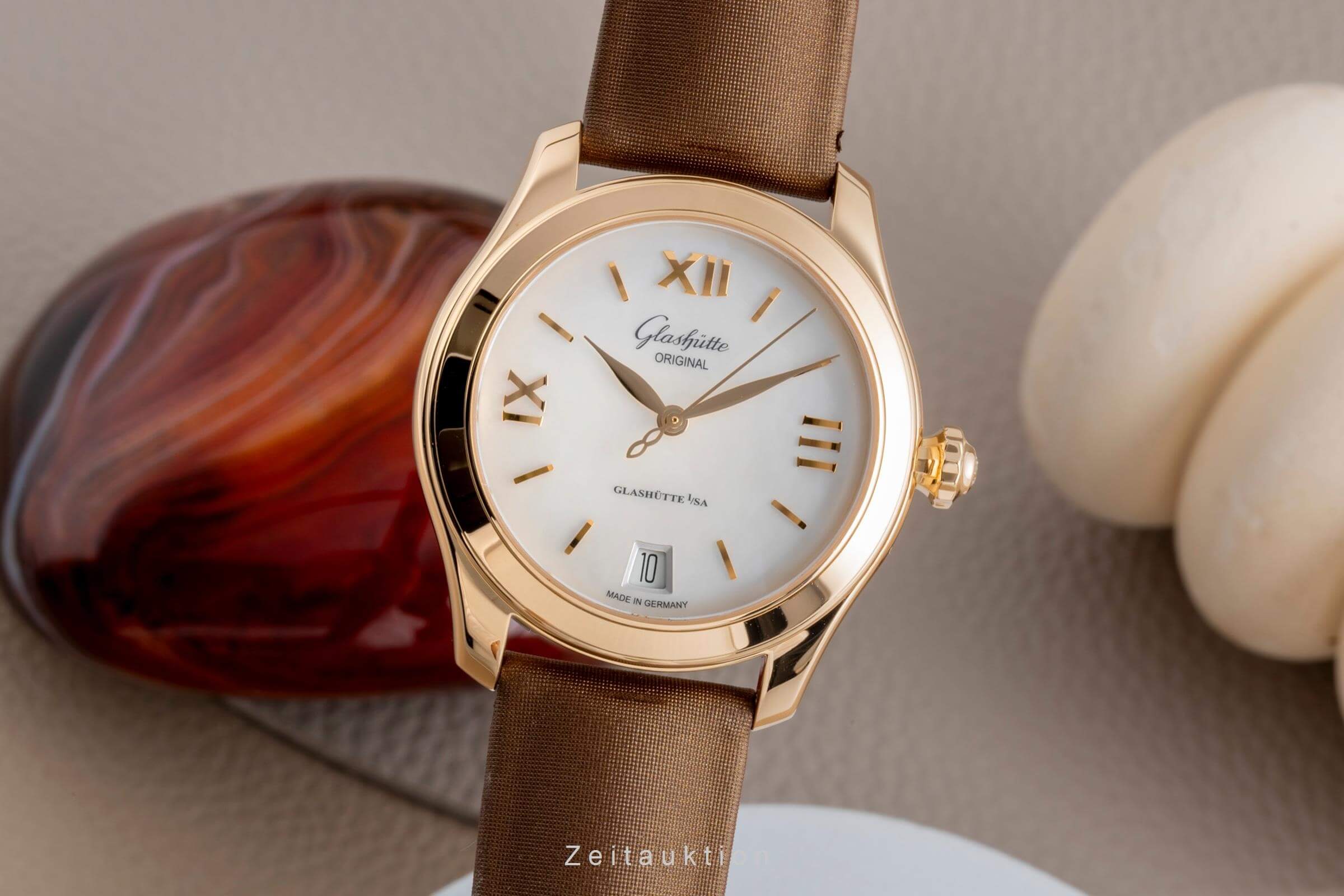 Glashütte Lady Serenade 18 ct gold automatic GO 39 39-22