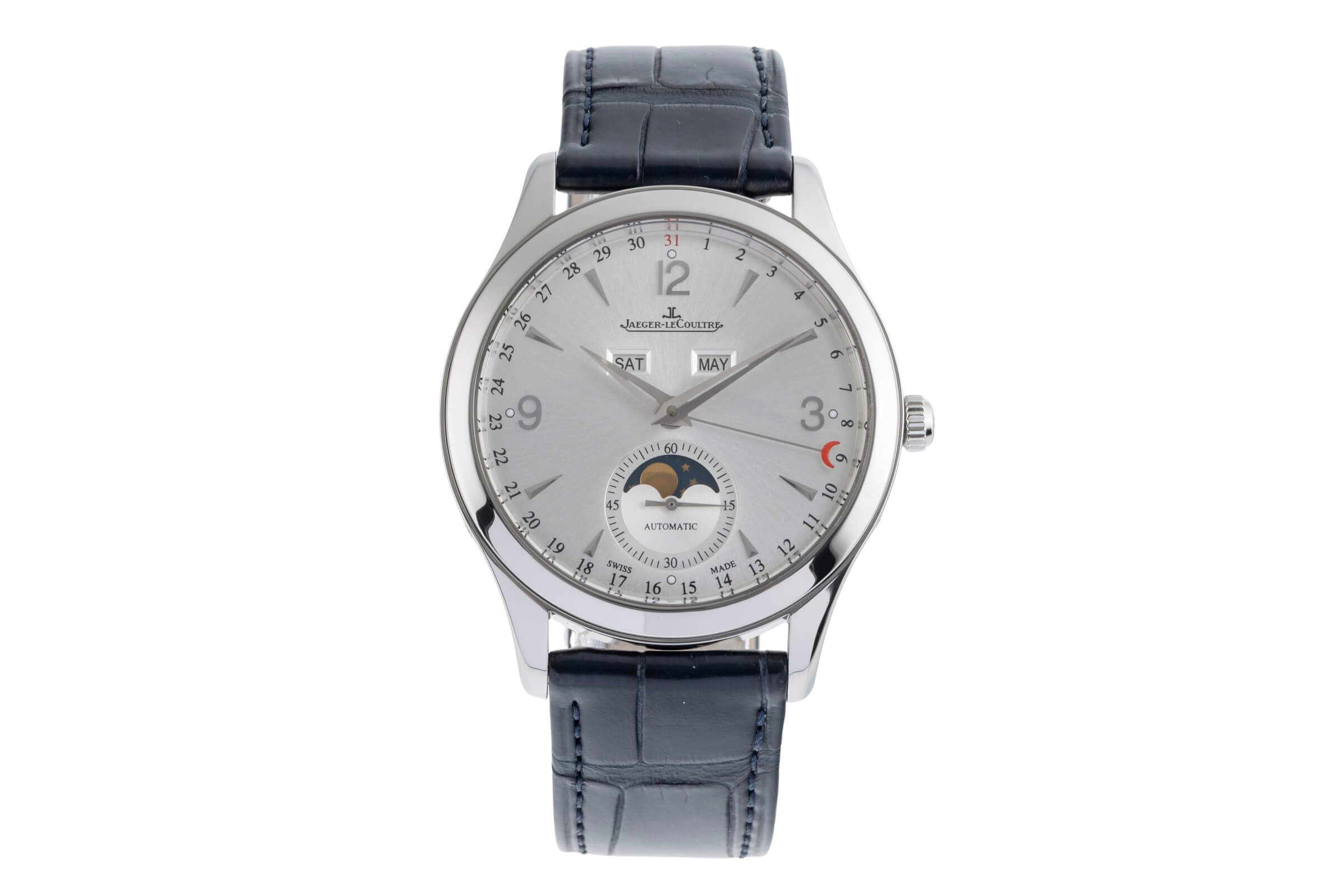 Jaeger LeCoultre Master Calendar acier automatique montre pour hommes Q1558420  176.8.12.S  [2502478]