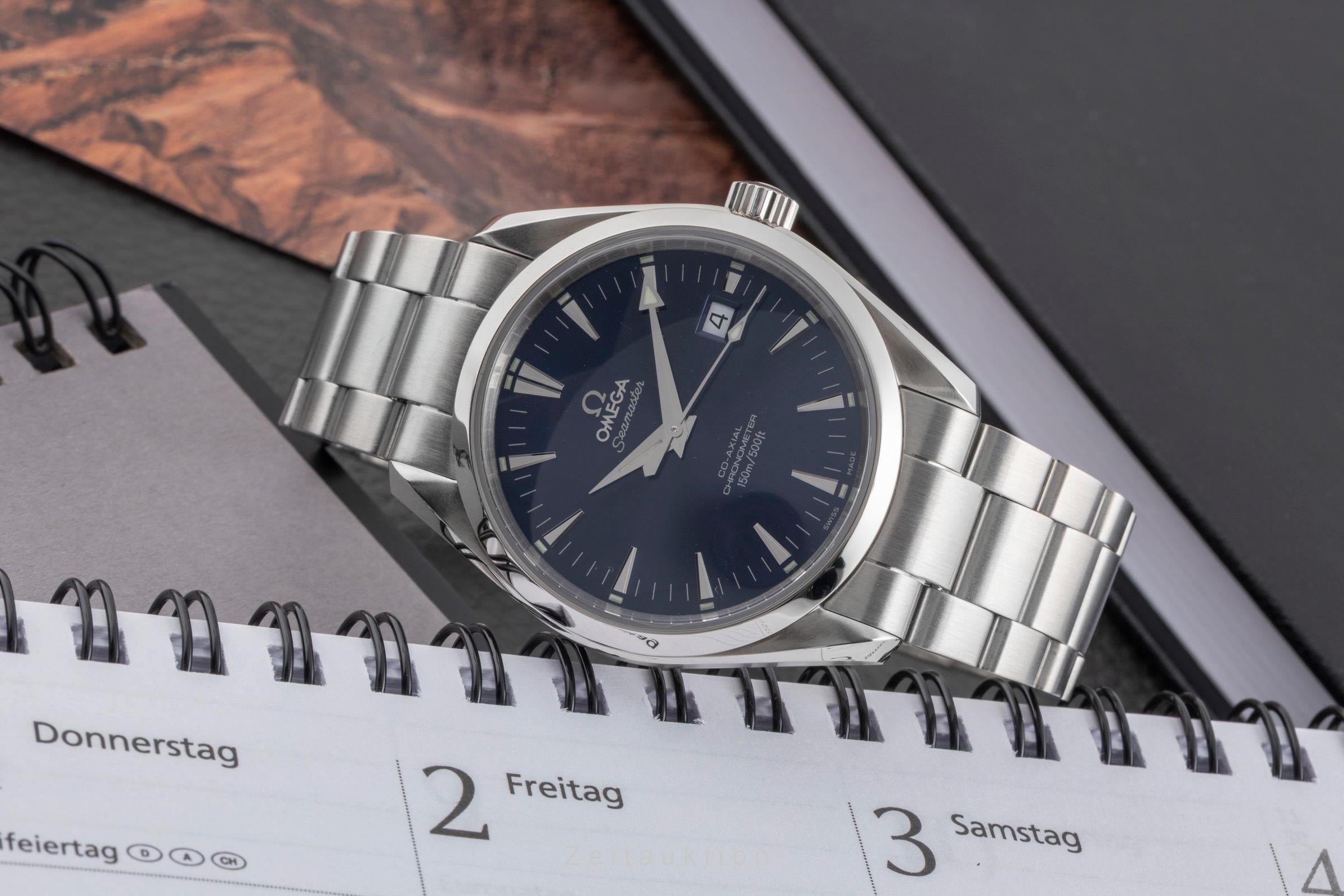 Omega Seamaster Aqua Terra 150M Co-Axial Automatik Stahl 2503.80.00 B&P 2003 [2502487]