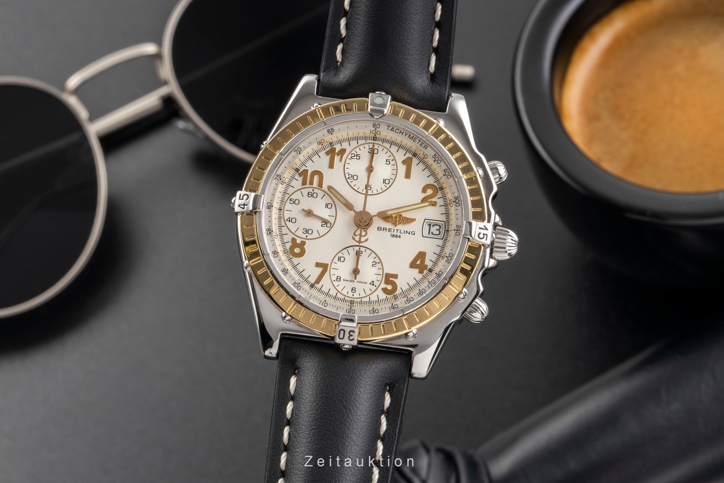 Breitling Chronomat chronographe acier / or  automatique montre pour hommes D13050.1  [2502496]