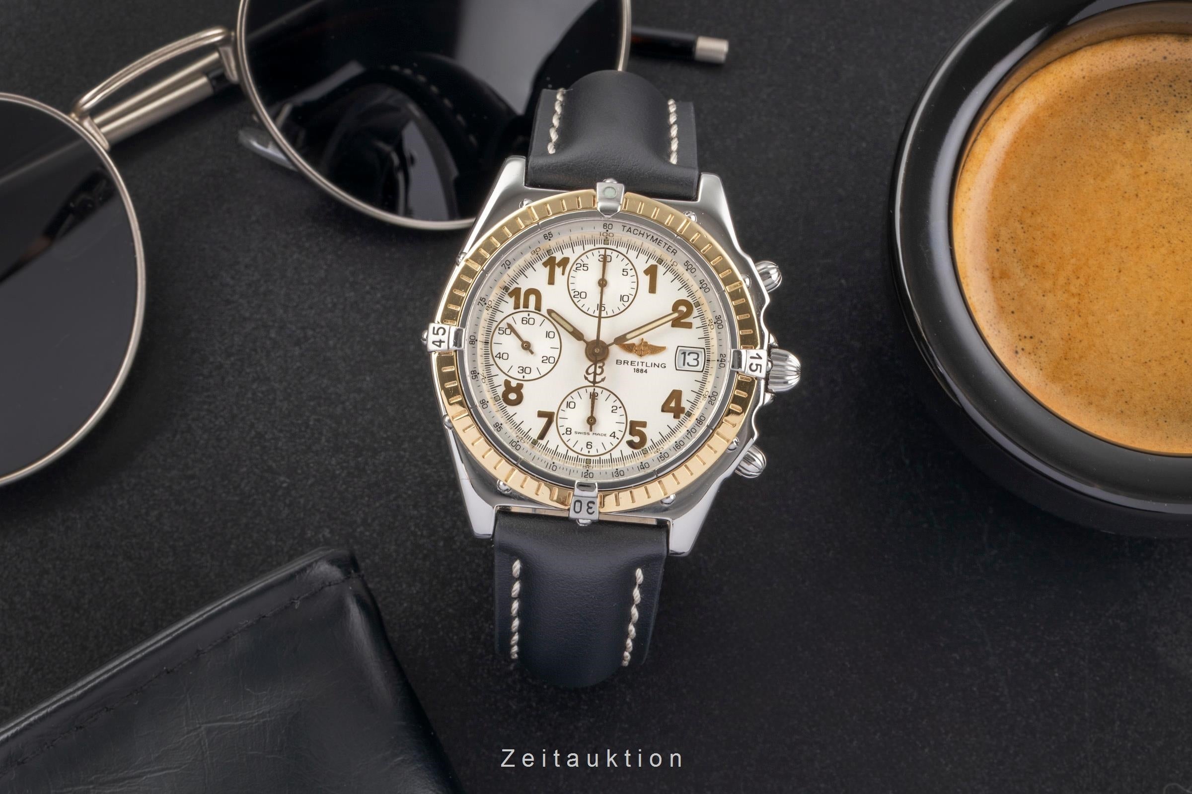 Breitling Chronomat chronographe acier / or  automatique montre pour hommes D13050.1  [2502496]