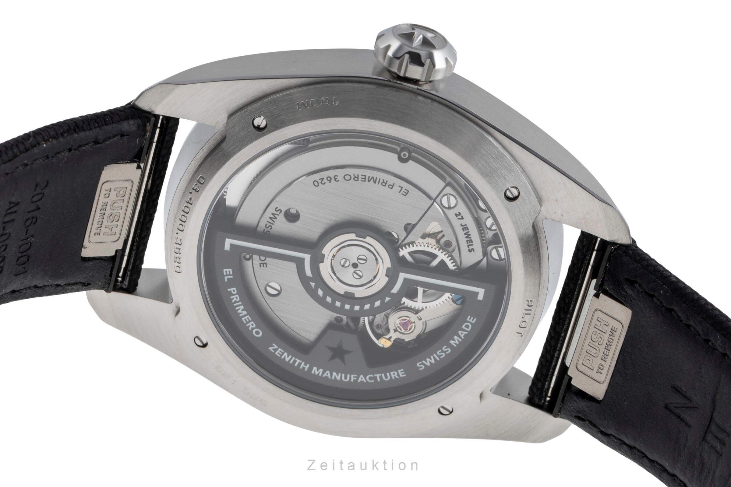 Zenith Pilot Stahl Automatik Herren Ref. 03.4000.3620/21.I001 Box & Papiere 2024 [2502498]