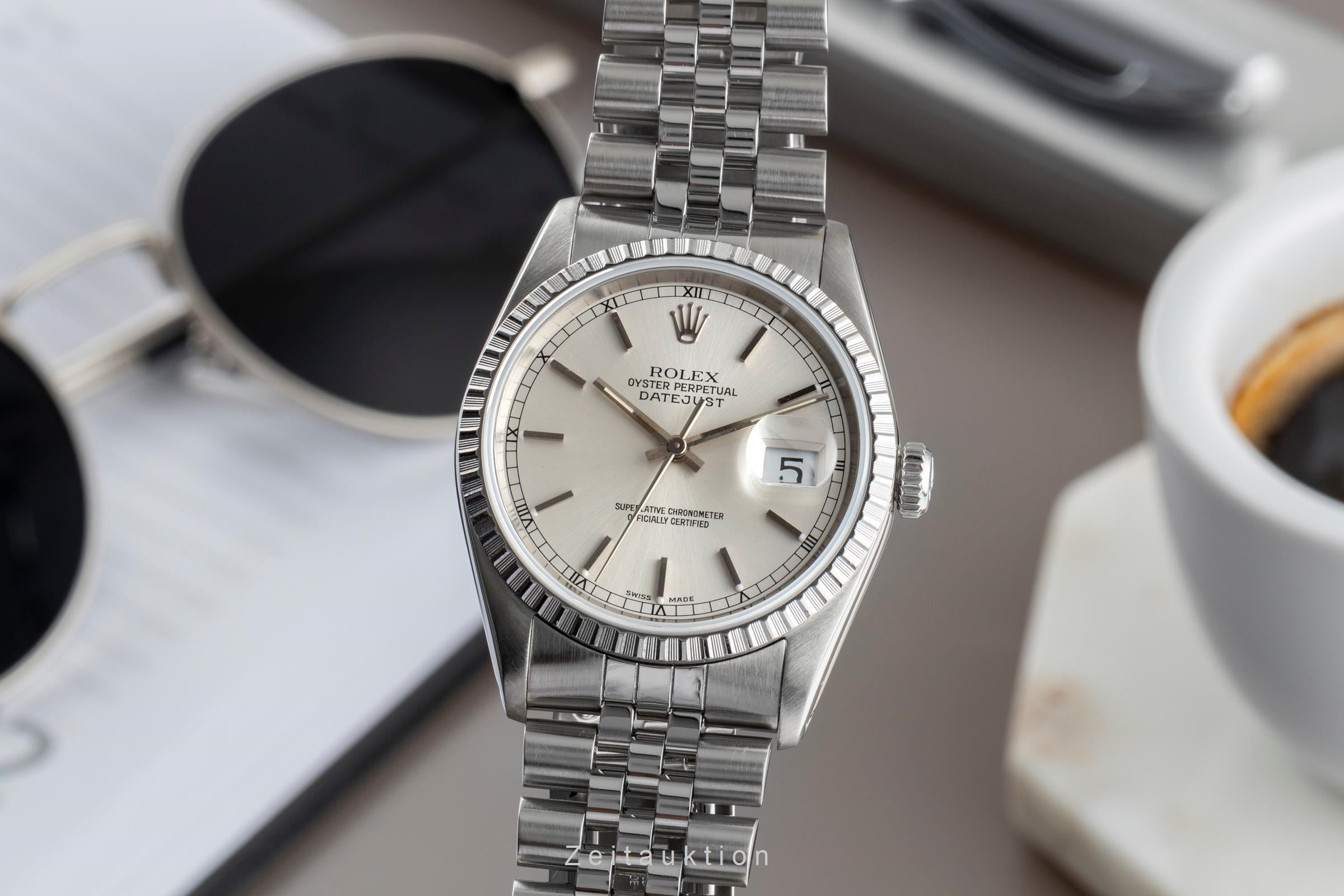 Rolex Datejust steel automatic men's watch 16220  [2502499]