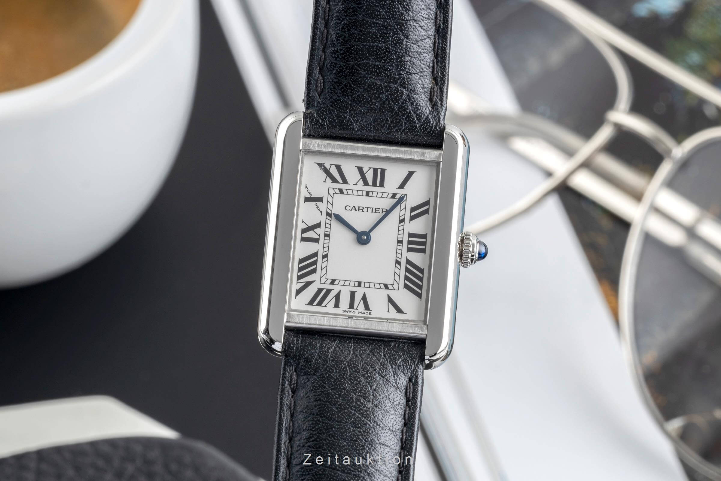 Cartier Tank acier quartz montre pour femmes WSTA0030  [2502504]