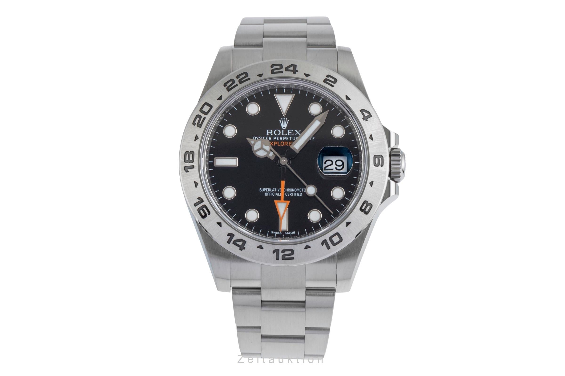 Rolex Explorer II Black Dial Edelstahl Automatik Herrenuhr Ref. 216570 B&P 2017 [2502507]