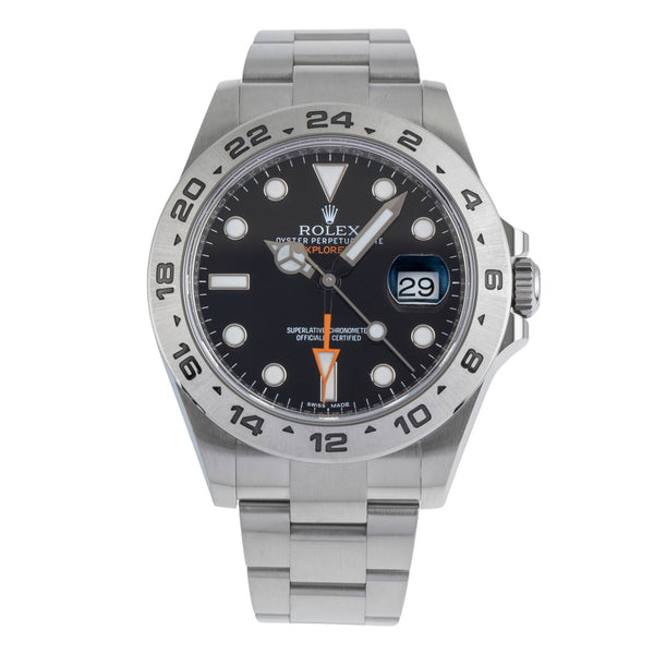 Rolex Explorer II Black Dial Edelstahl Automatik Herrenuhr Ref. 216570 B&P 2017 [2502507]