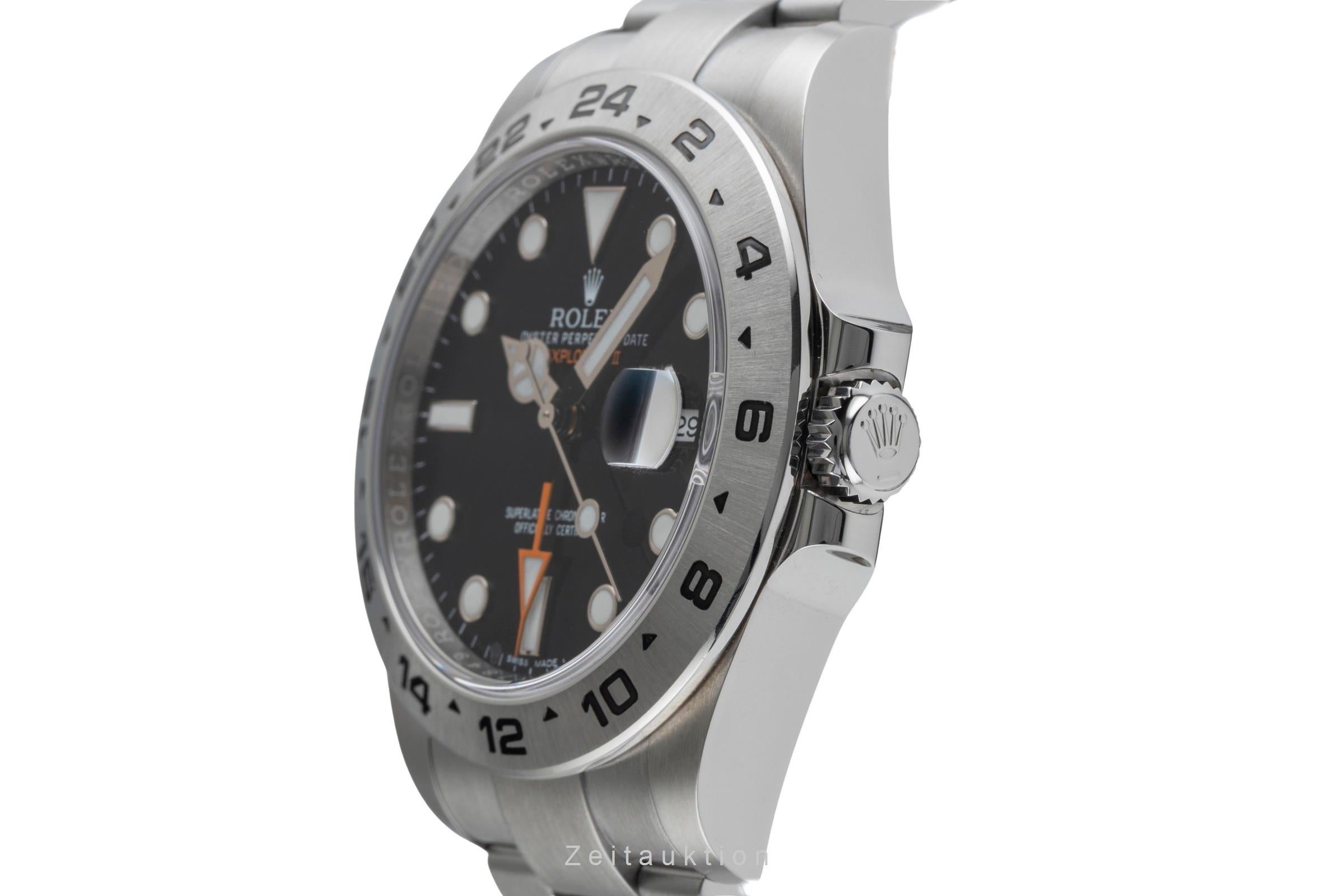 Rolex Explorer II Black Dial Edelstahl Automatik Herrenuhr Ref. 216570 B&P 2017 [2502507]