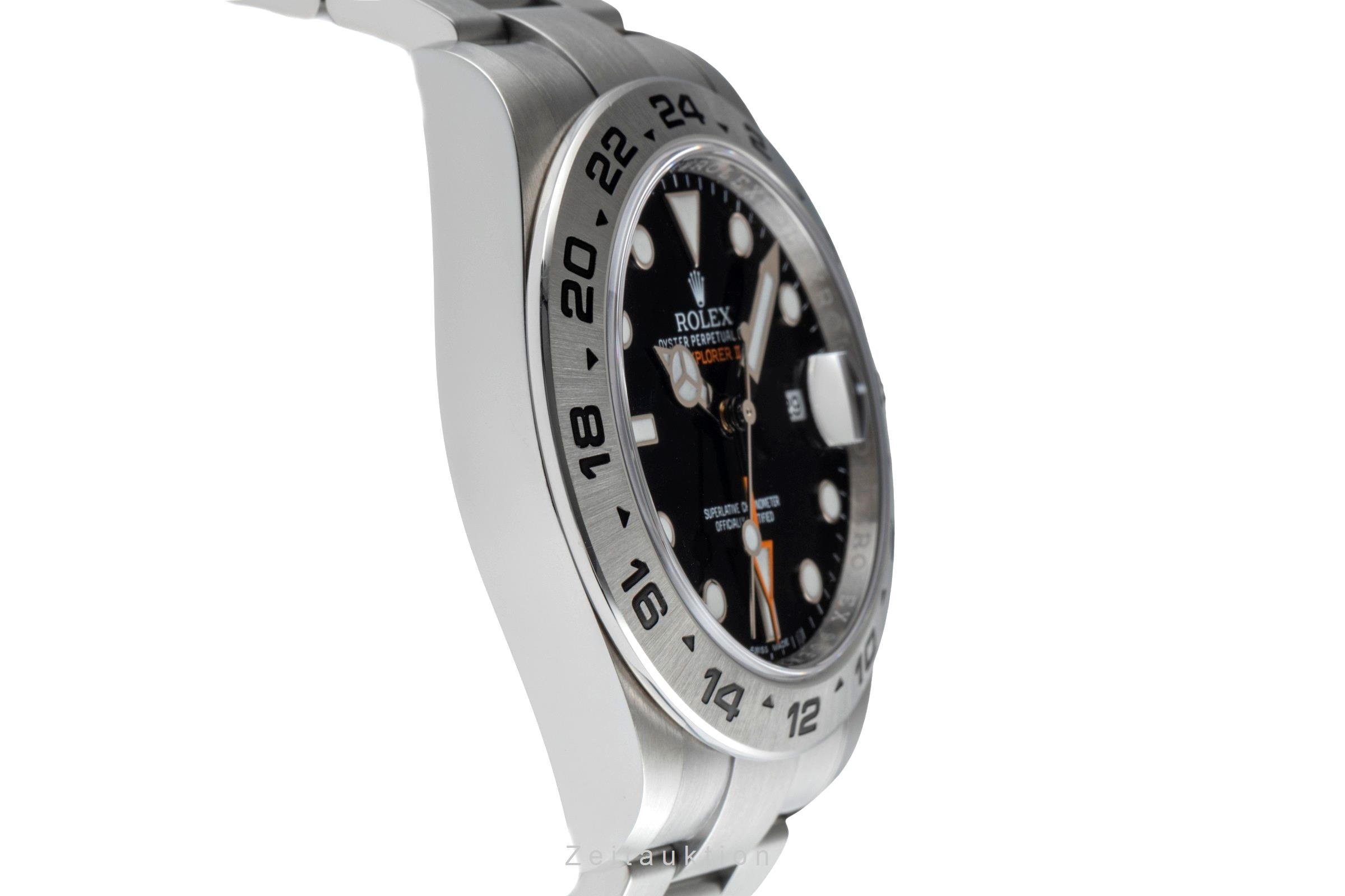 Rolex Explorer II Black Dial Edelstahl Automatik Herrenuhr Ref. 216570 B&P 2017 [2502507]