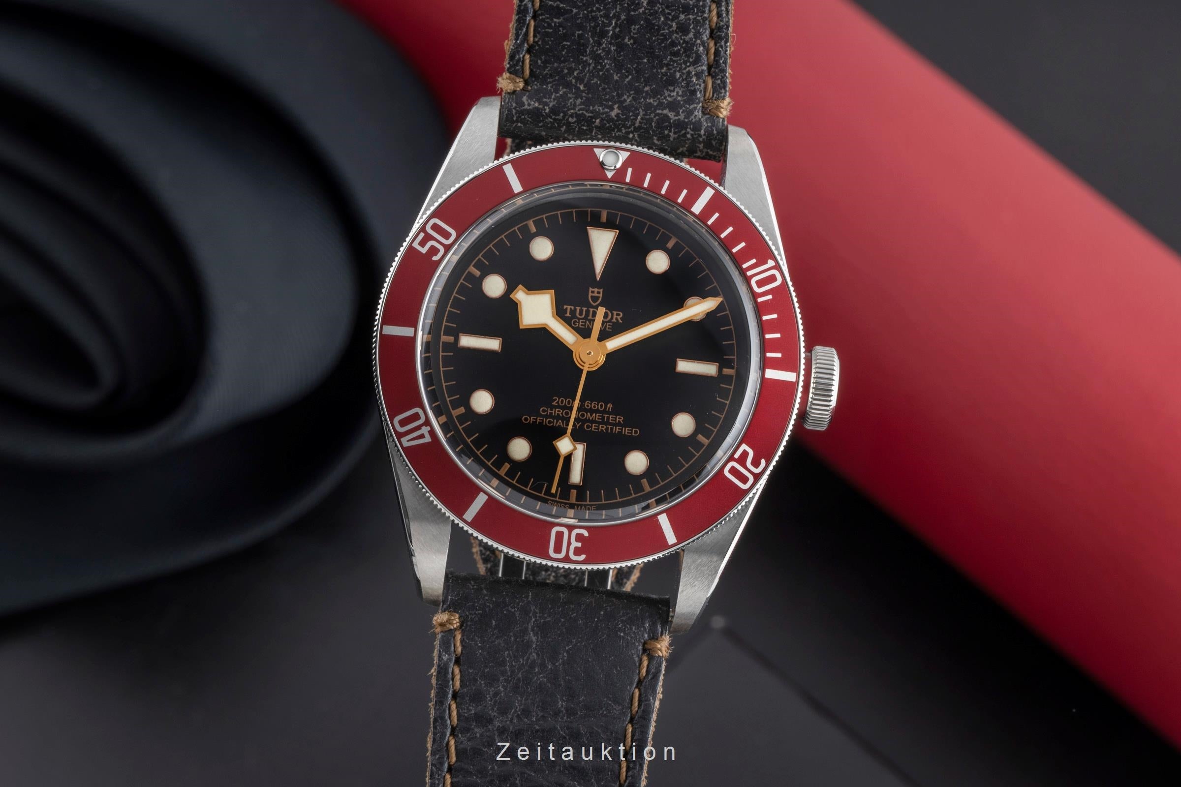 TUDOR Ref7962腕時計 デカバラ　正規品　赤黒カレンダー　稼働品 Tudor Black Bay steel automatic Kal. MT 5602 Ref. 79230R | 2502509