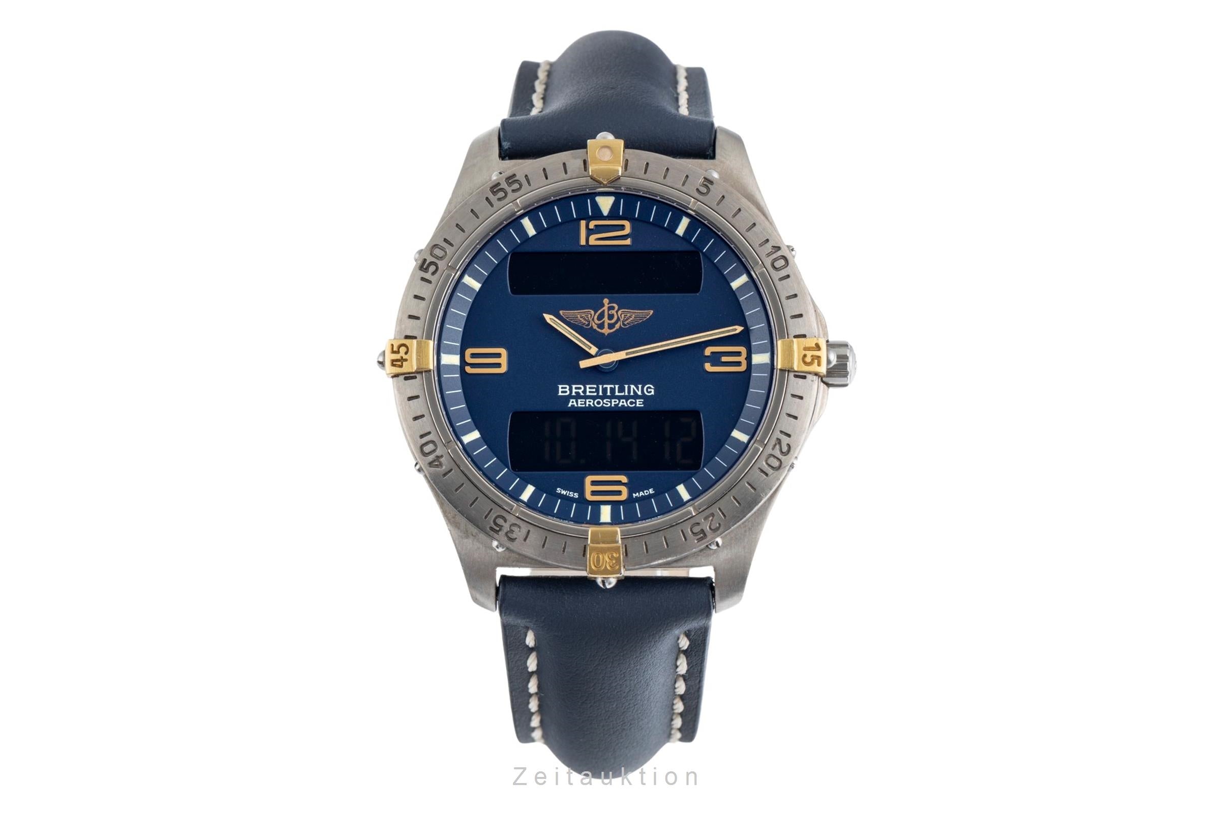 Breitling Aerospace titanium gold quartz B56 F56062