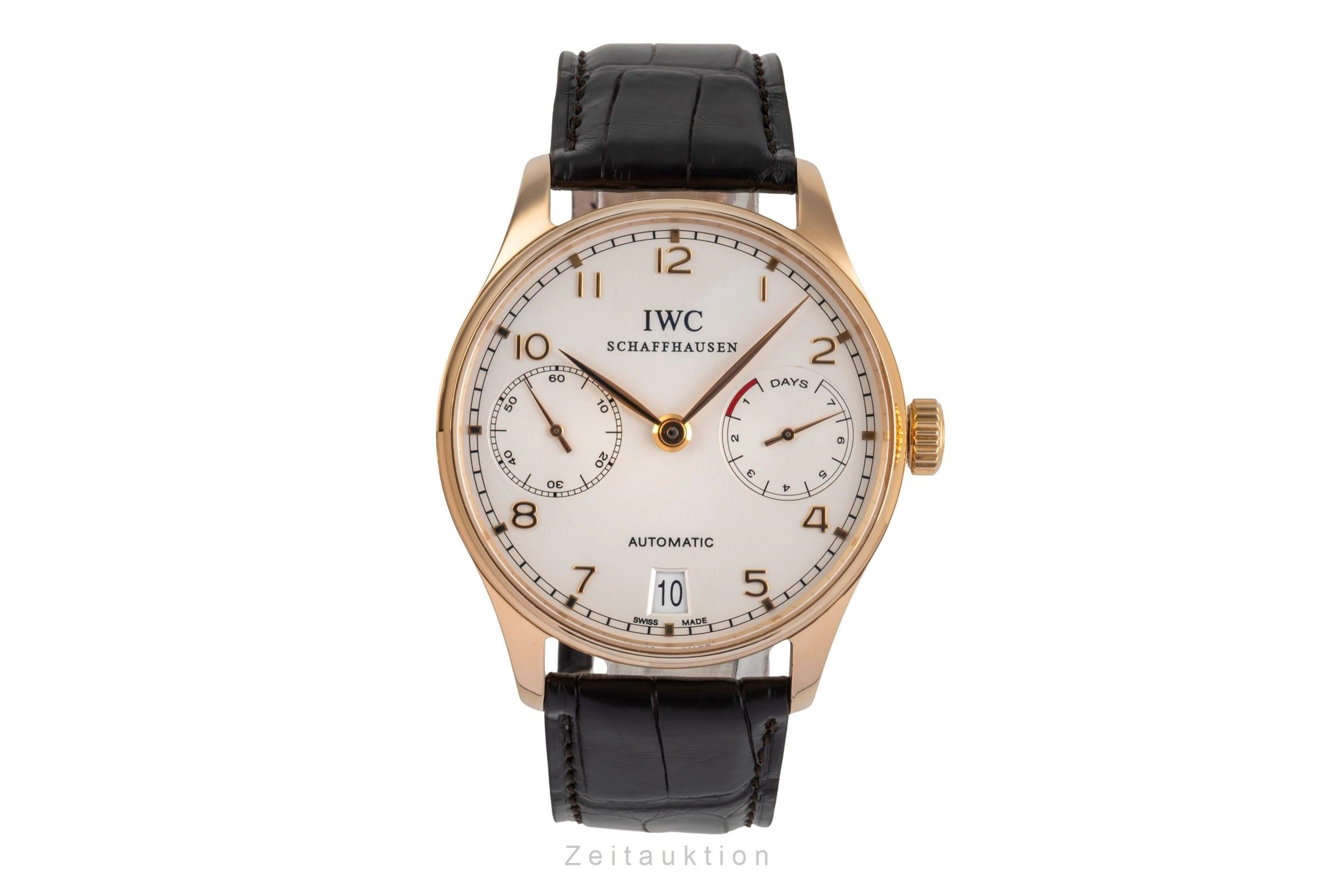 IWC Portugieser oro 18 ct automatismo orologio da uomo IW500113  [2502513]