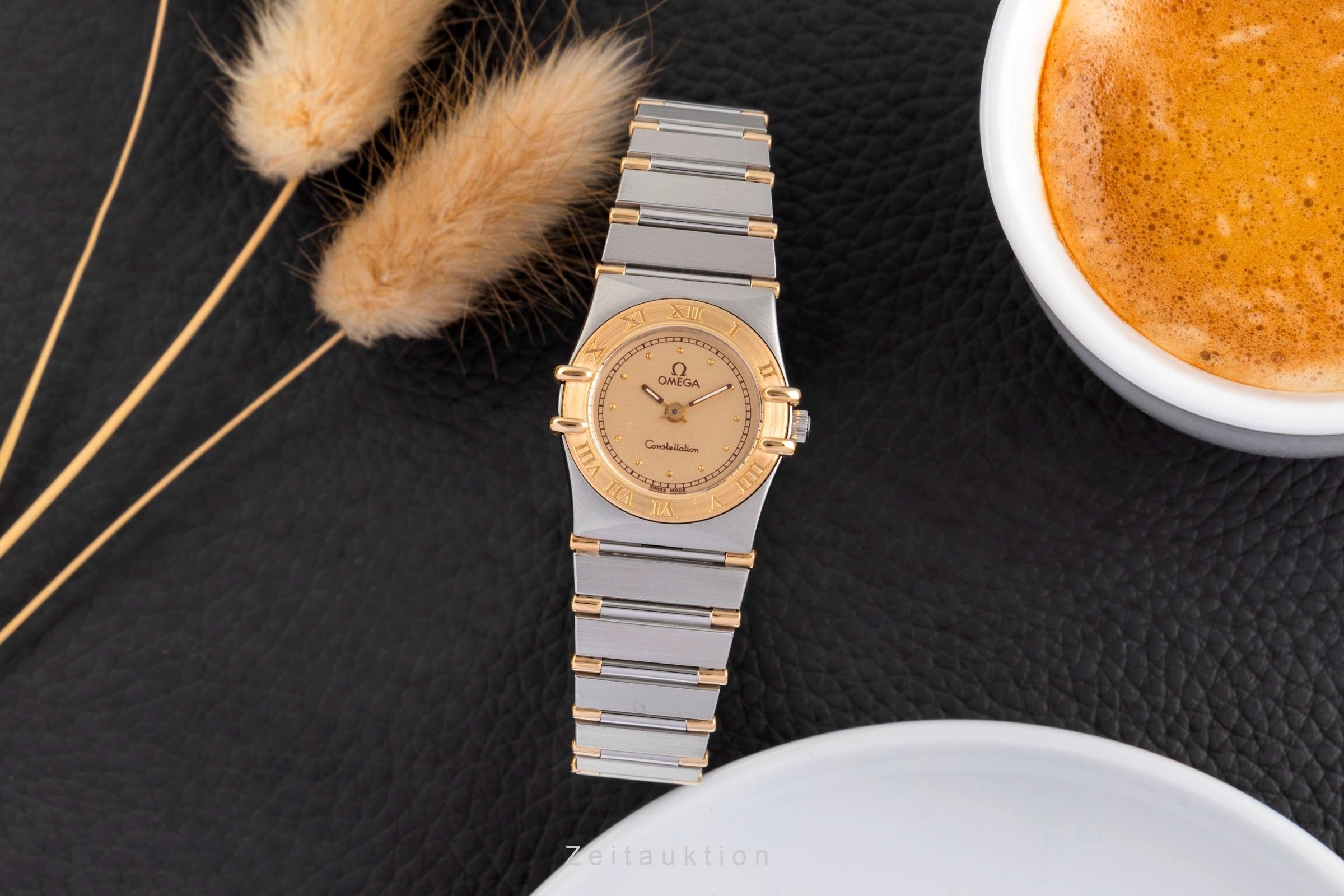 Omega Constellation acier / or  quartz montre pour femmes 795.1080  [2502516]