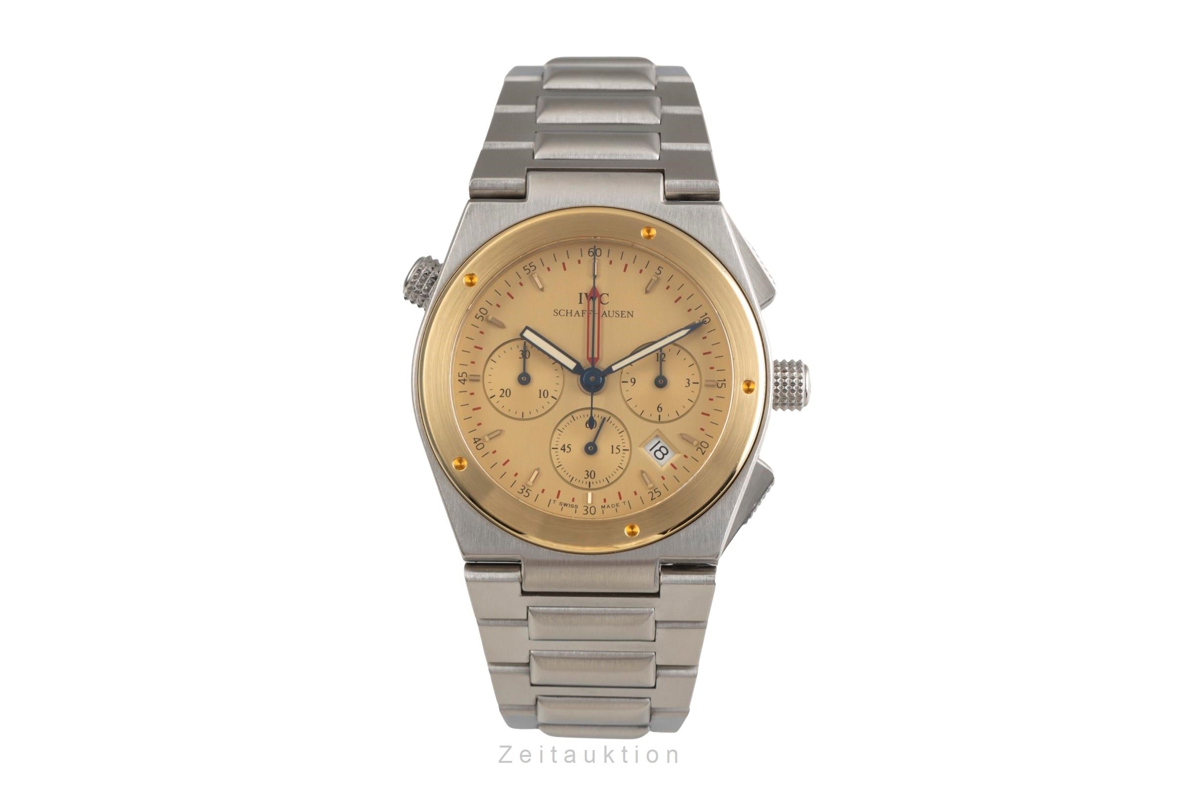 IWC Ingenieur chronograph steel / gold quartz men's watch IW380505  [2502519]