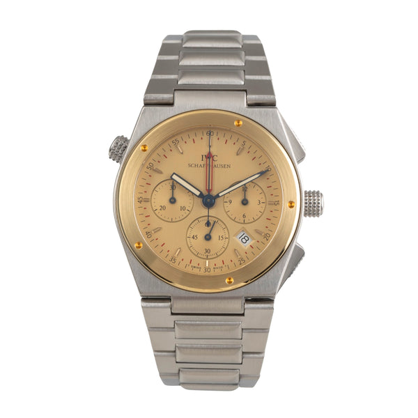 IWC Ingenieur chronograph steel / gold quartz men's watch IW380505  [2502519]