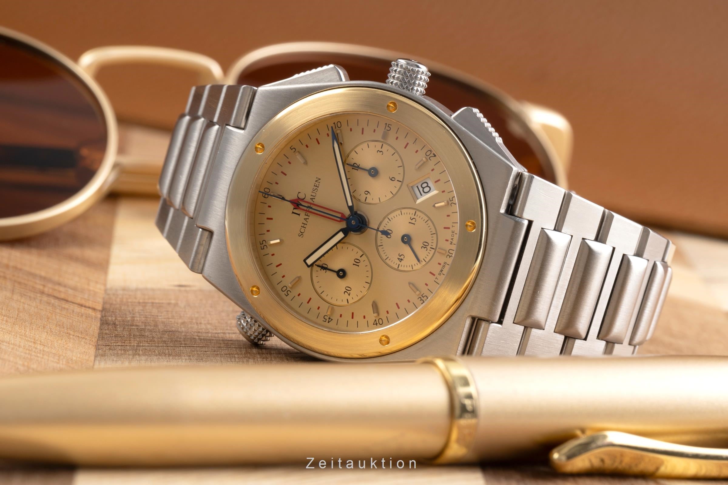 IWC Ingenieur chronograph steel / gold quartz men's watch IW380505  [2502519]