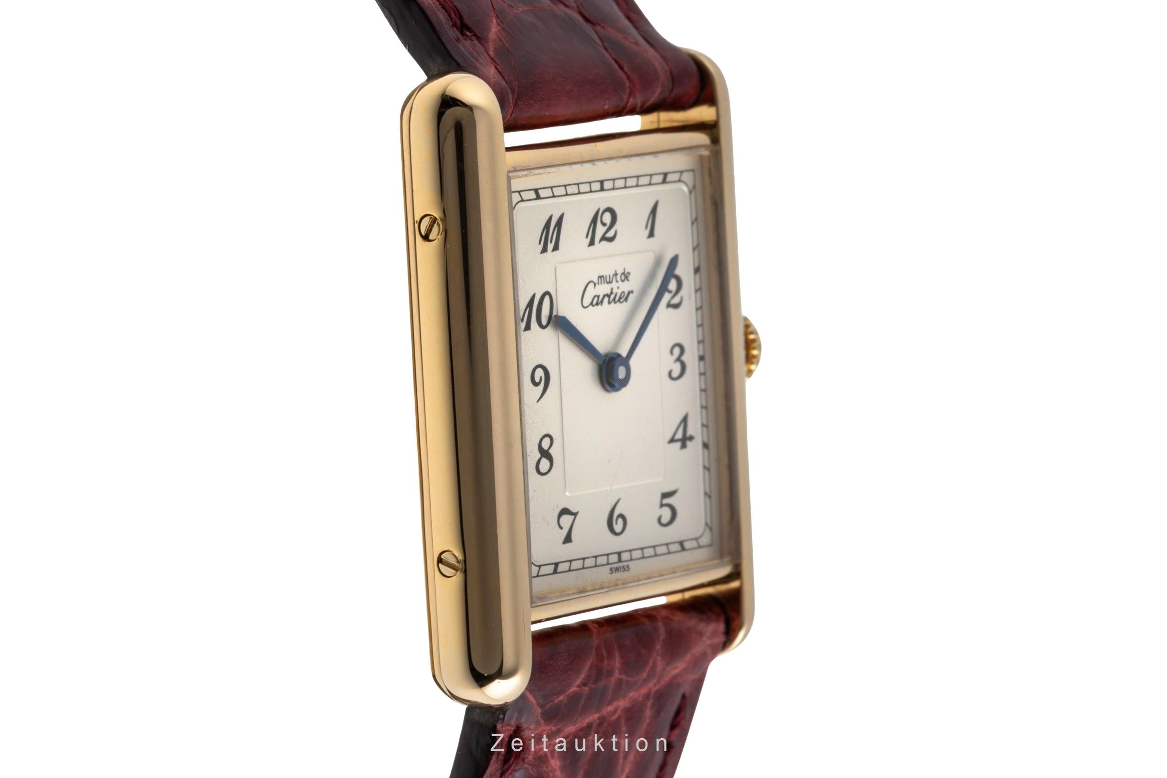 Cartier Vermeil argent doré quartz montre pour femmes 590005  [2502524]