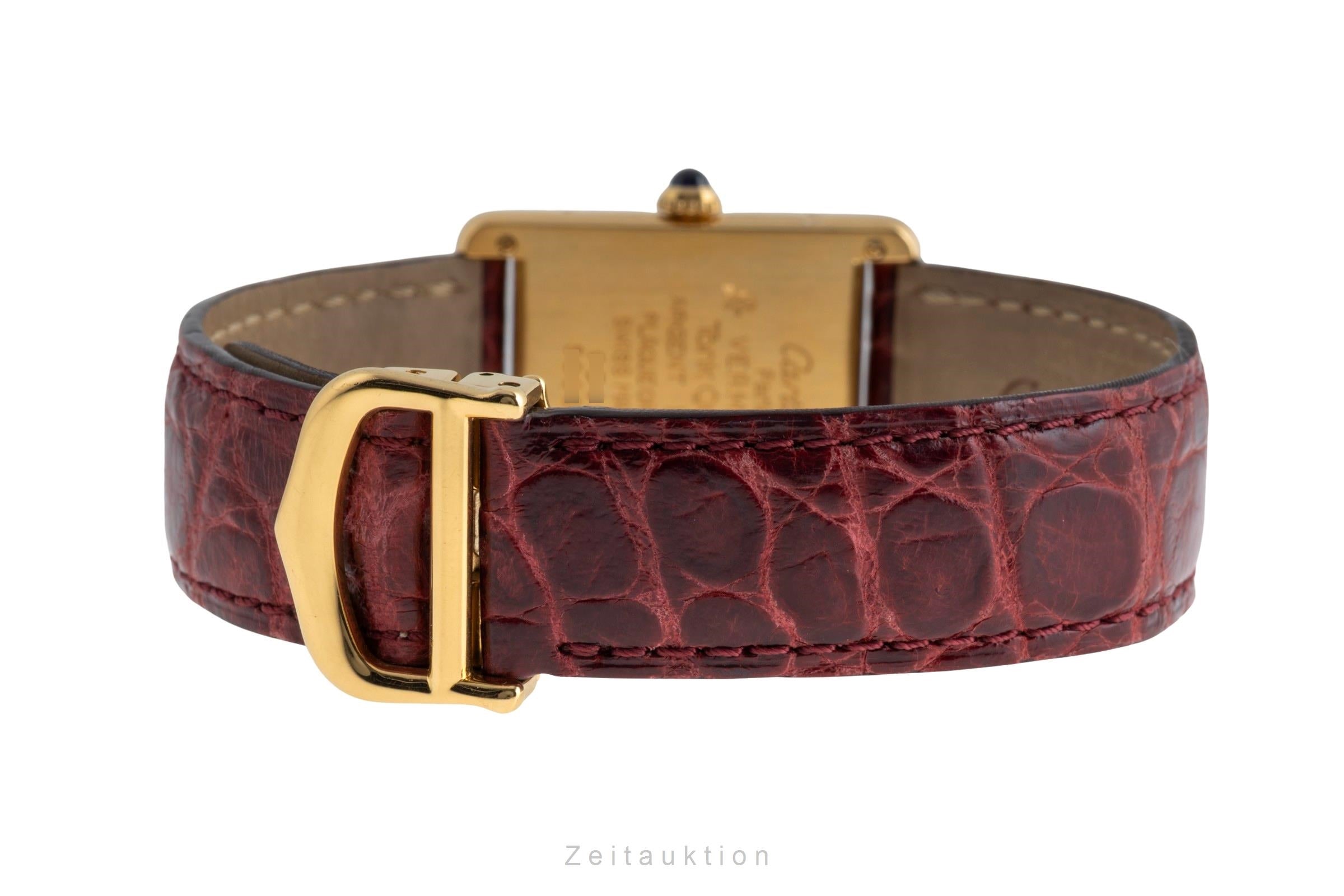 Cartier Vermeil argent doré quartz montre pour femmes 590005  [2502524]