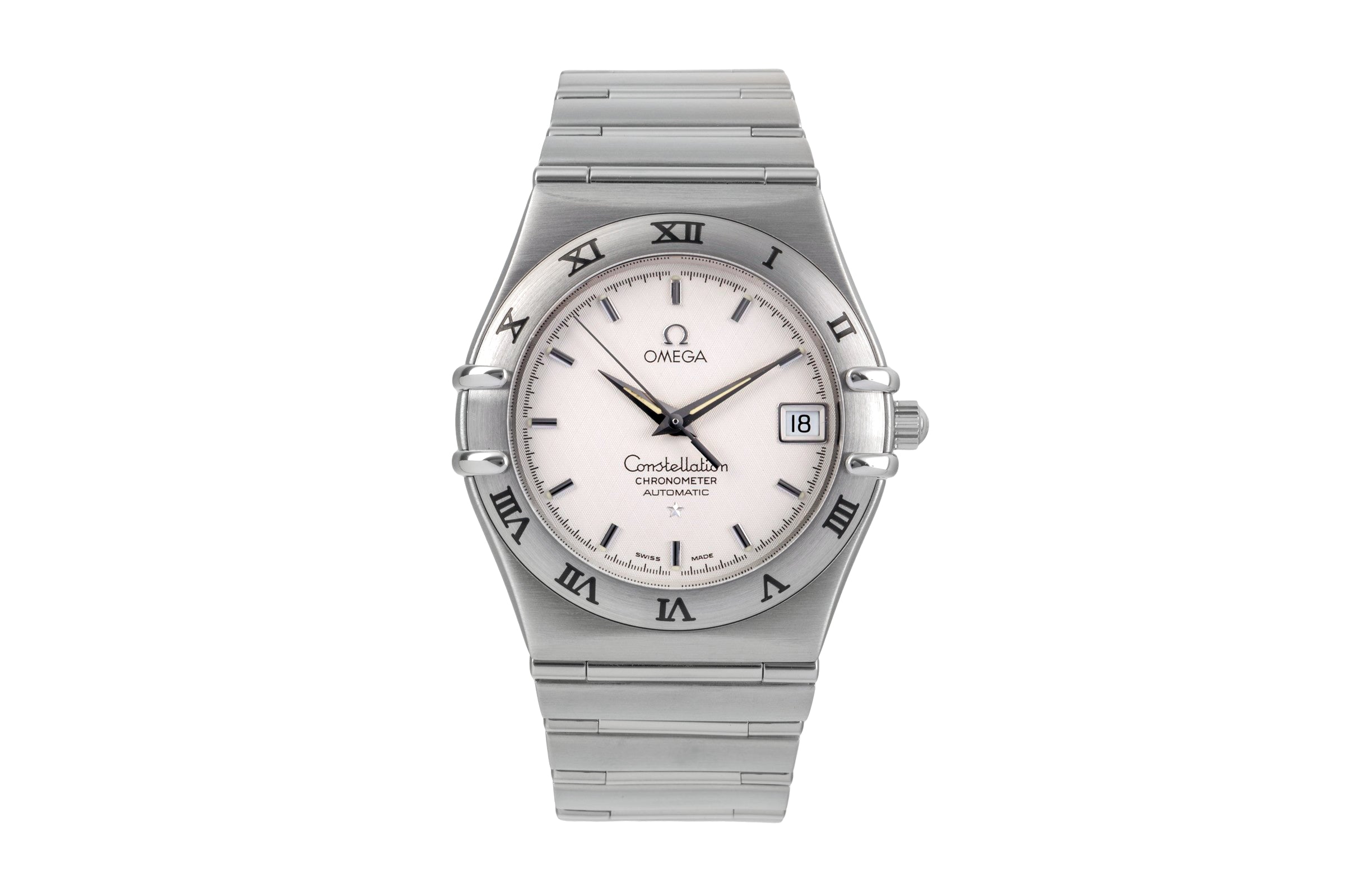 Omega Constellation acier automatique montre pour hommes 1502.30.00 LP: 3200EUR  [2502525]