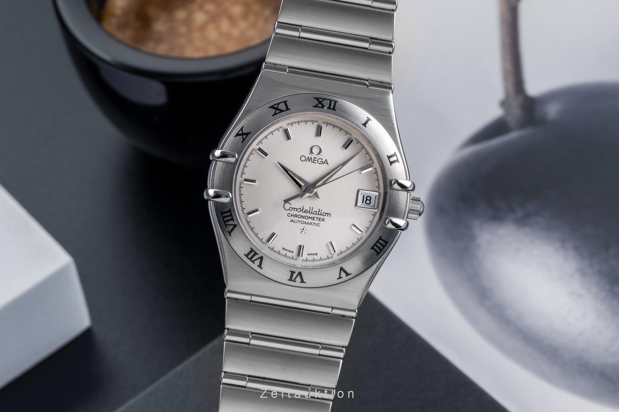 Omega Constellation acier automatique montre pour hommes 1502.30.00 LP: 3200EUR  [2502525]