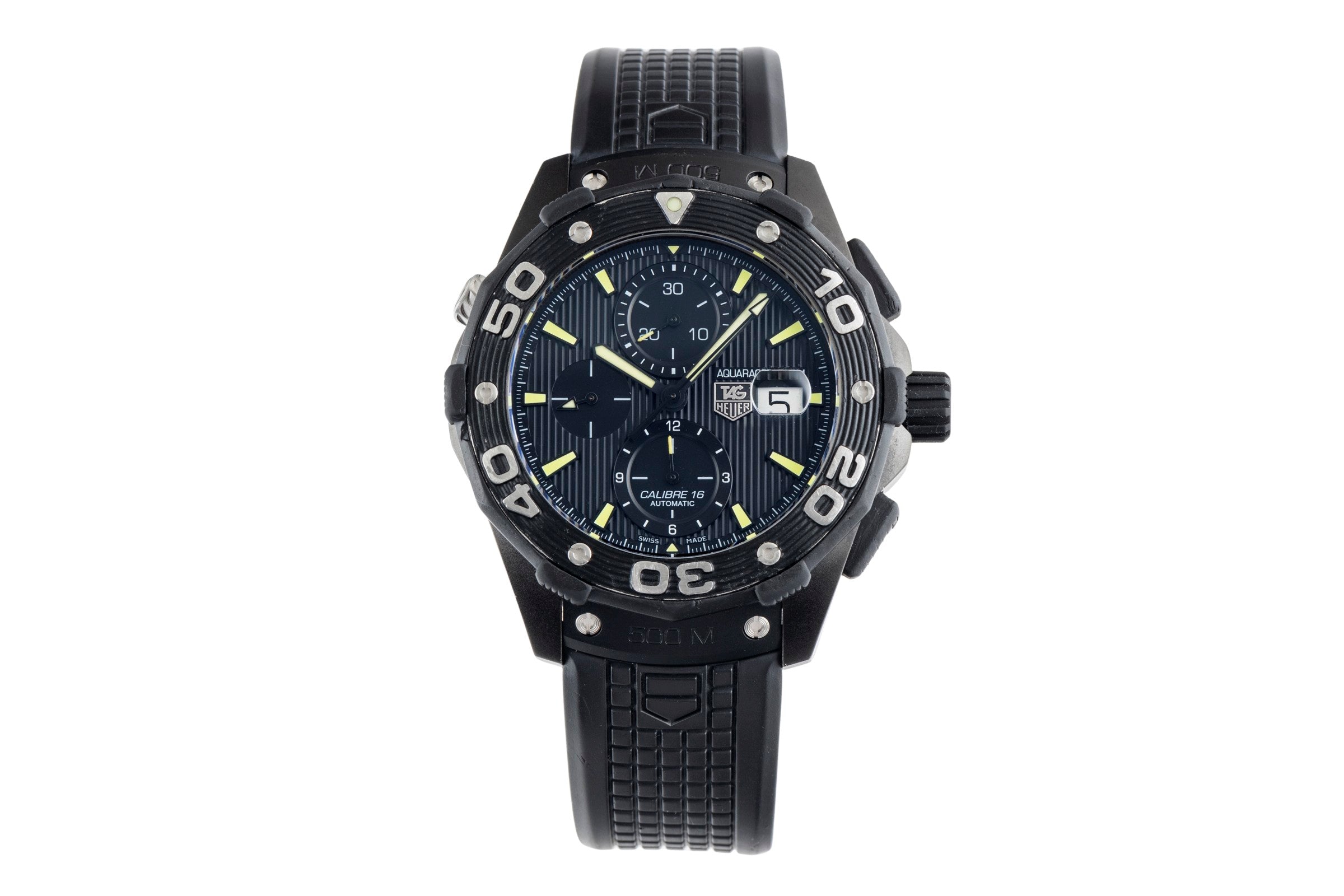 Tag Heuer Aquaracer chronograph titanium automatic Kal. 16 Ref