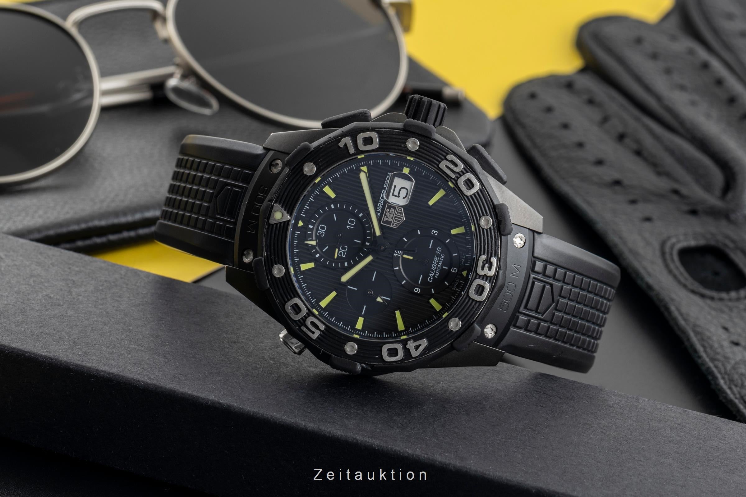 Tag Heuer Aquaracer chronograph titanium automatic Kal. 16 Ref