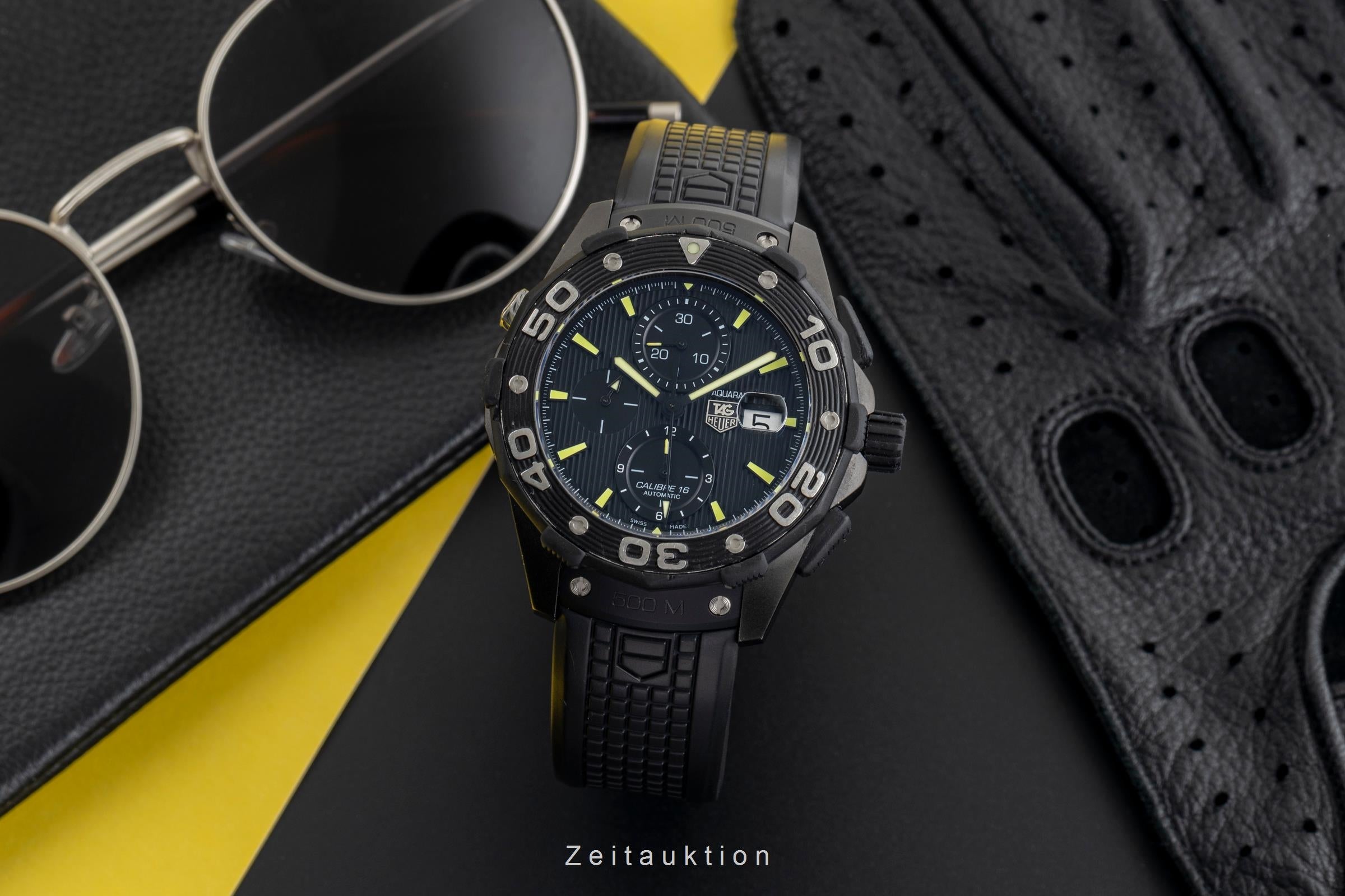 Tag Heuer Aquaracer chronograph titanium automatic Kal. 16 Ref