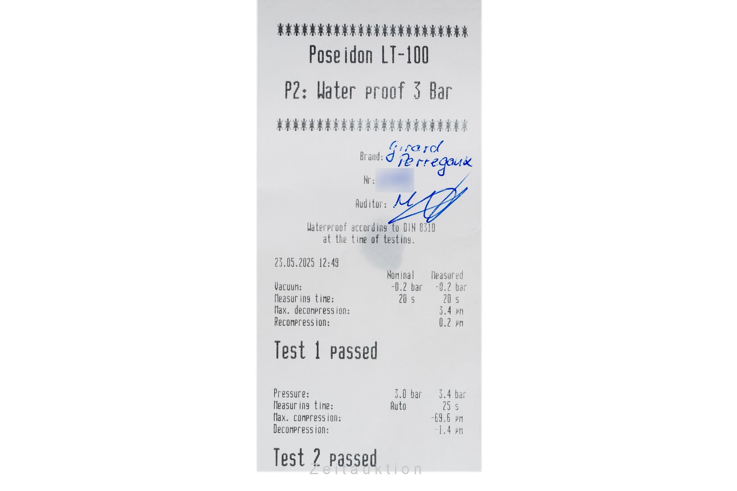 Girard Perregaux 1966 acier automatique montre pour hommes 49545-11-131  [2502531]