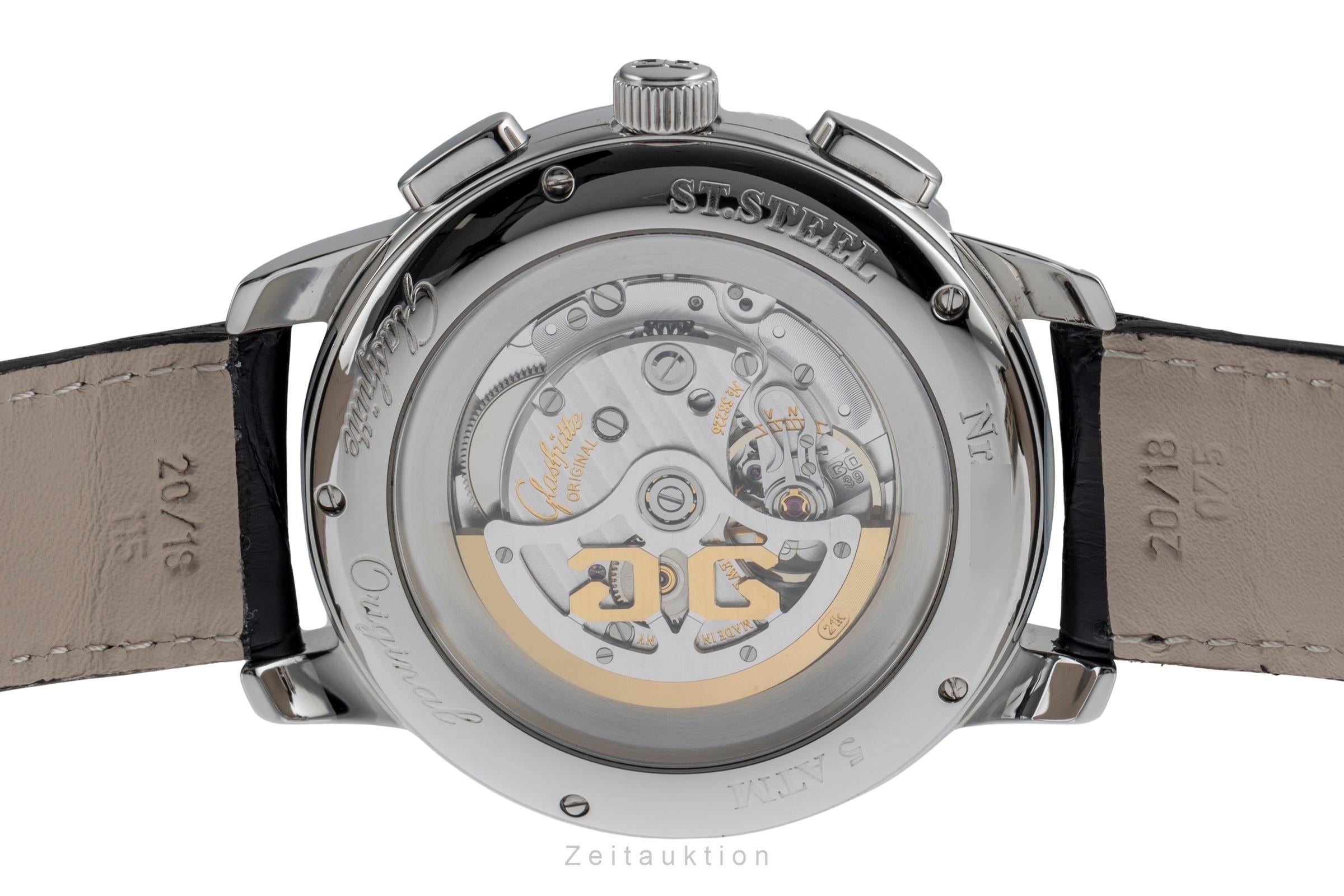 Glashütte Senator chronograph steel automatic men's watch 1-39-34-20-42-04  [2502532]