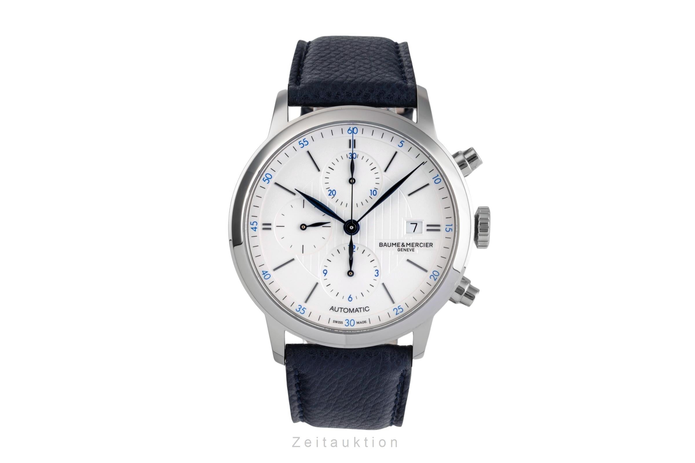 Baume & Mercier Classima cronógrafo acero automático reloj para caballeros BM0A10330 65815 LP: 2900EUR  [2502535]