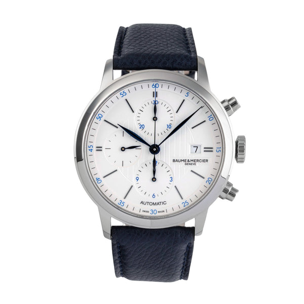 Baume & Mercier Classima cronógrafo acero automático reloj para caballeros BM0A10330 65815 LP: 2900EUR  [2502535]