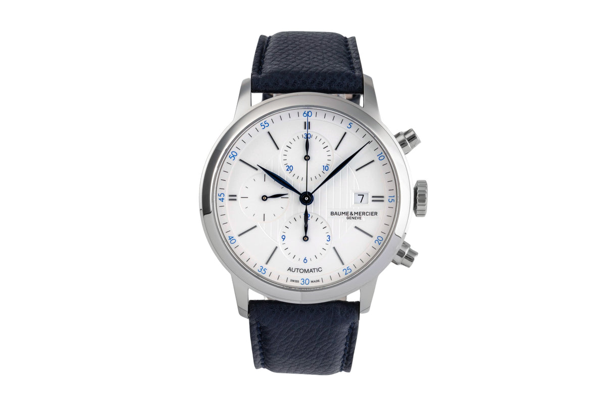 Baume & Mercier Classima chronograph steel automatic men's watch BM0A10330 65815 LP: 2900EUR  [2502535]